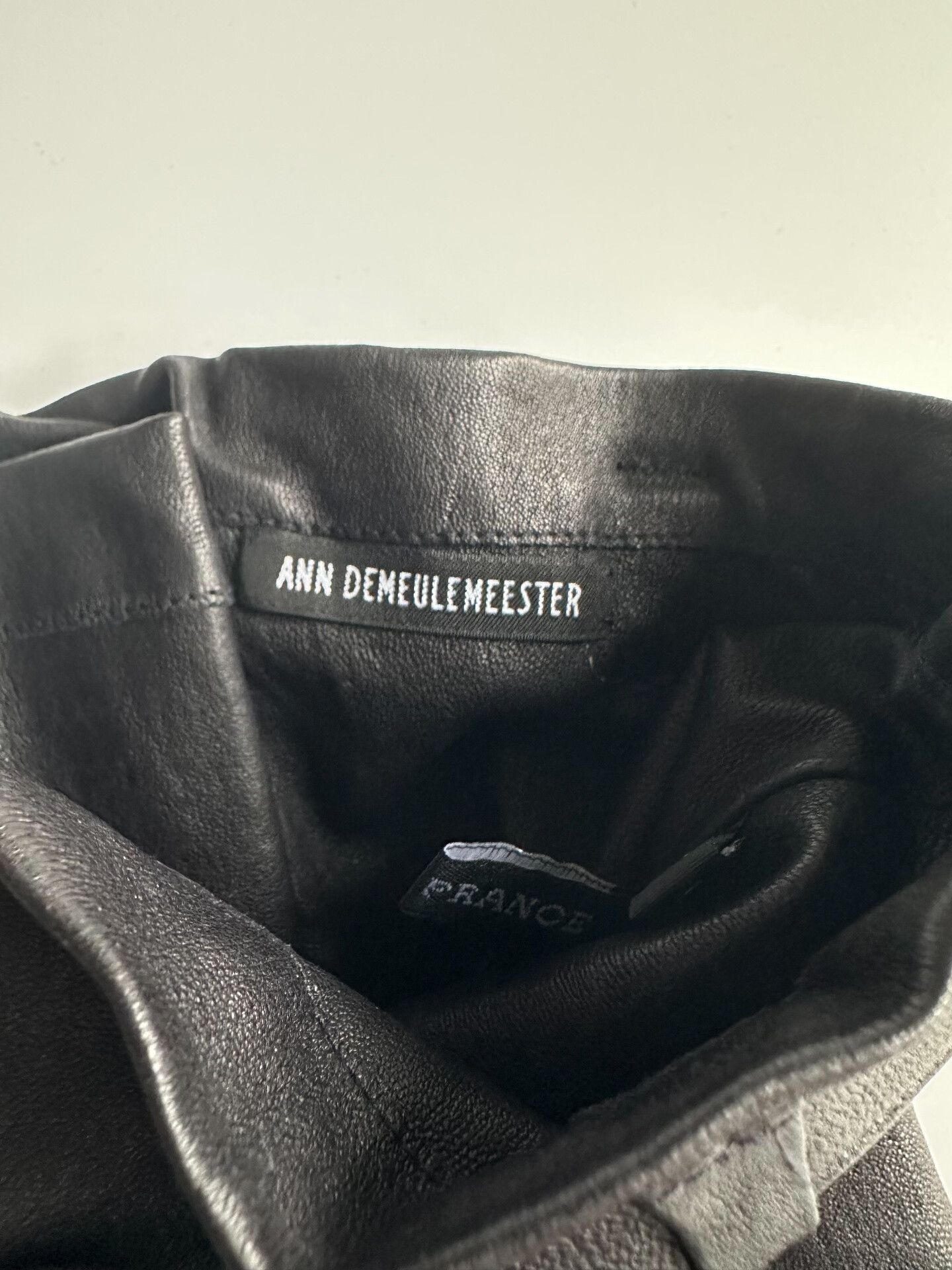 Ann Demeulemeester ANN DEMEULEMEESTER SIZE 11 12AW leather long gloves| Size ONE SIZE - 6 Thumbnail