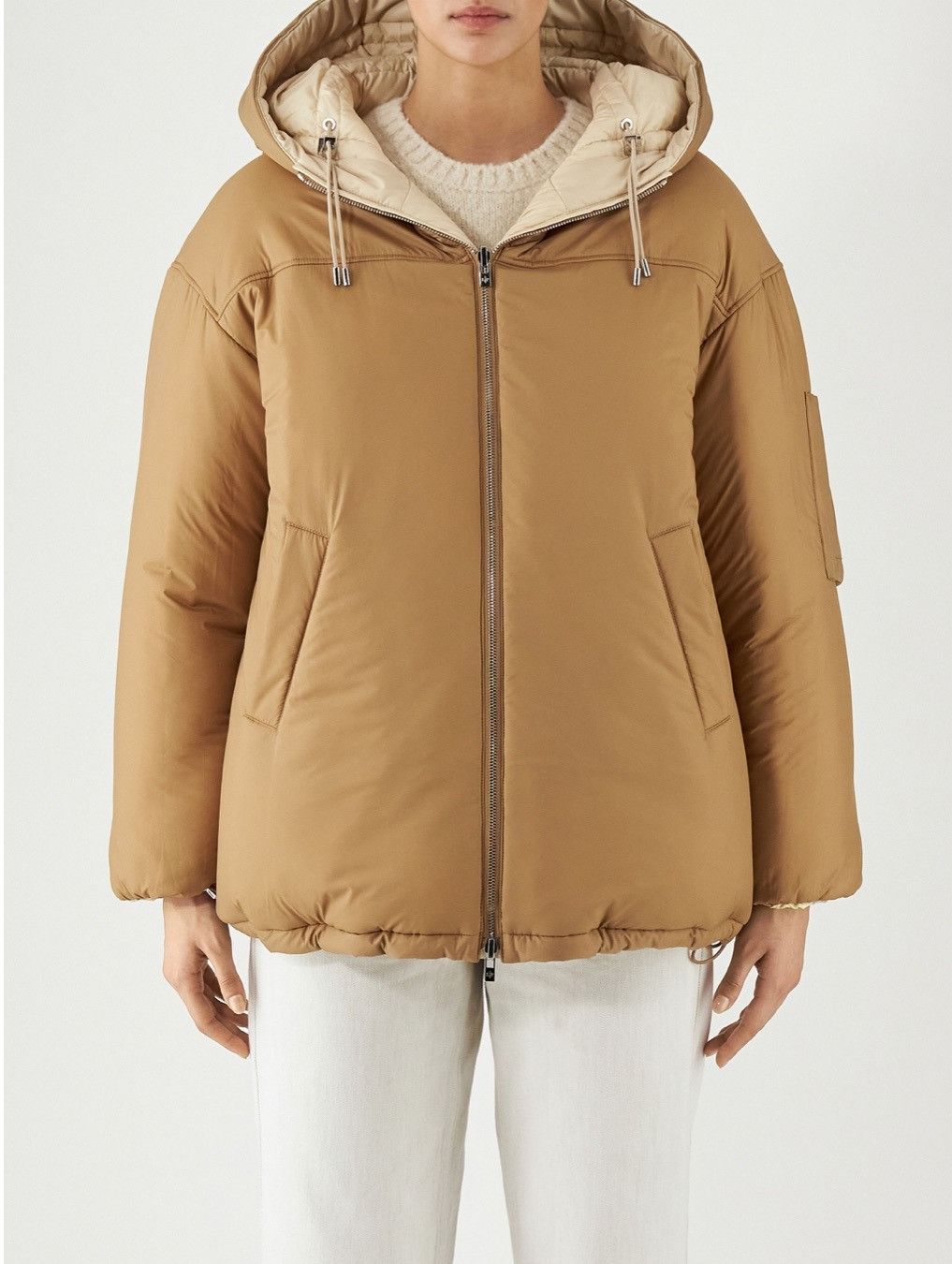 Loro Piana o1srvl11e0824 Reversible Puffer Jacket in Beige/Brown Size M / US 6-8 / IT 42-44 - 6 Thumbnail