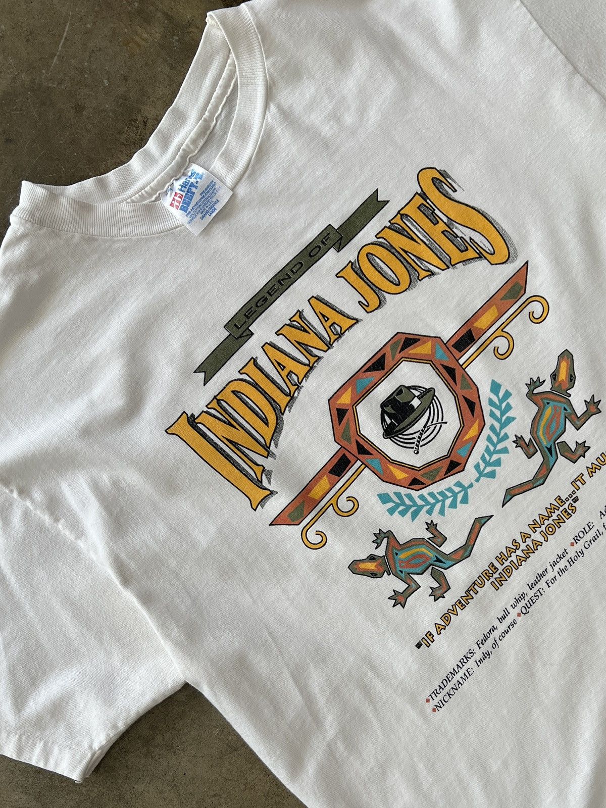 Vintage Vintage Indiana Jones Lucas Films Single Stitch Tee Large Size US L / EU 52-54 / 3 - 1 Thumbnail
