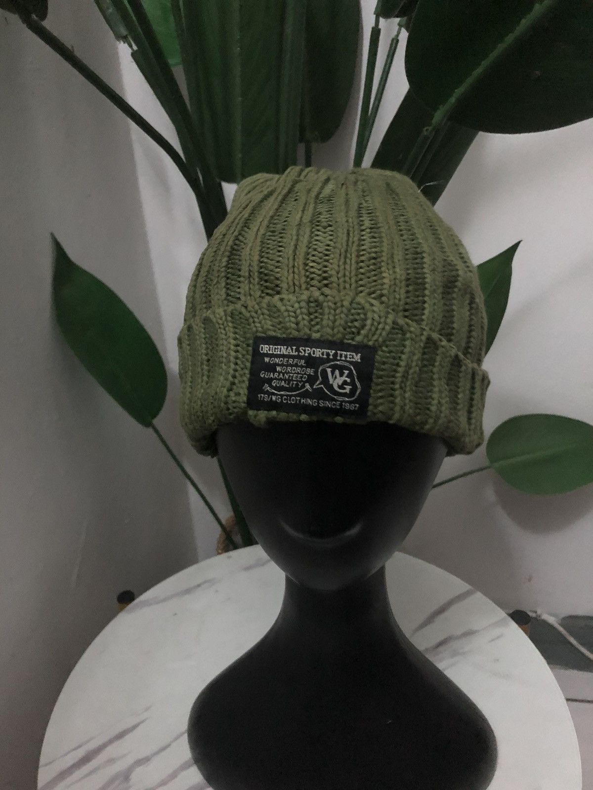 Japanese Brand × Vintage SUN FADED BEANIE HAT GRUNGE STYLE Size ONE SIZE - 2 Thumbnail