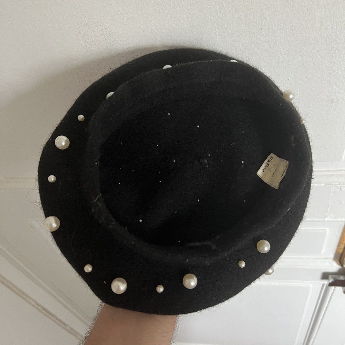 Vintage Vintage Avant Garde Beret Hat Pearl like jpg cdg margiela Size ONE SIZE - 4 Thumbnail