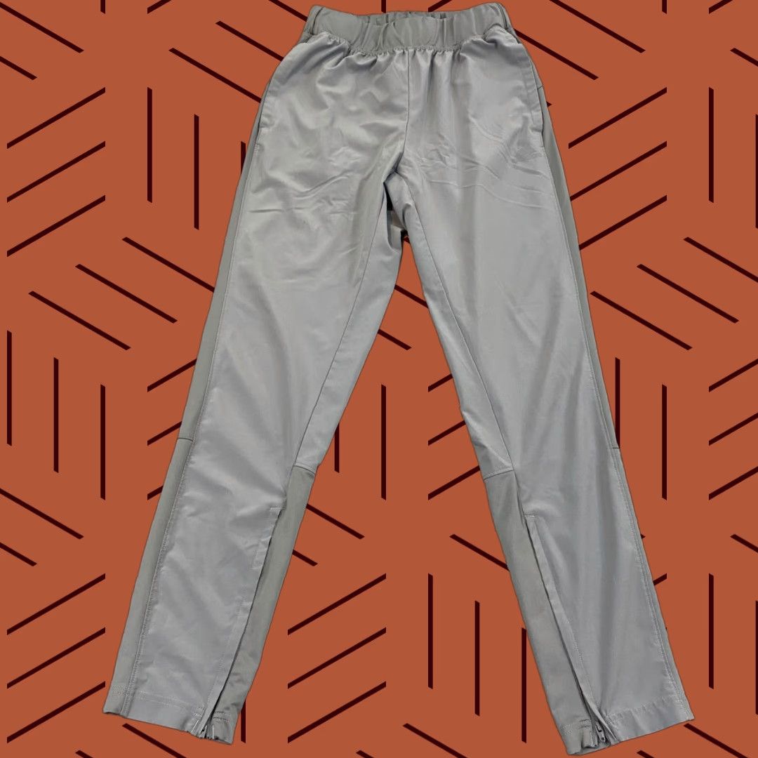 Adidas Adidas Pants Mens Medium Gray Tapered Soccer Ankle Zip Workout Running Two-Tone Size US 31 - 1 Thumbnail