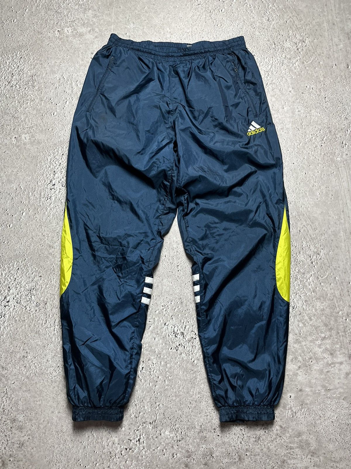 Adidas × Vintage Vintage Y2K Adidas Nylon Drill Track Pants Size US 36 / EU 52 - 1 Thumbnail