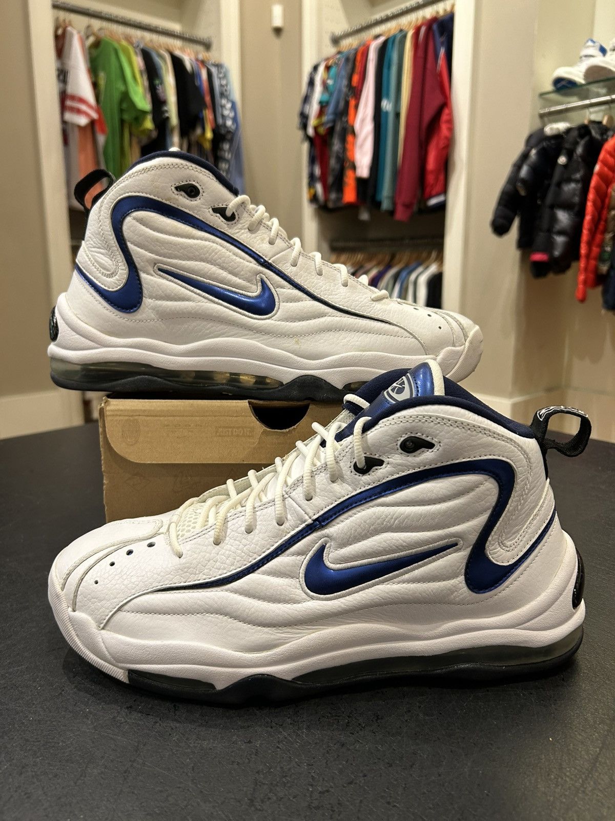 Nike Nike Air Total Max Uptempo ‘White Midnight Navy’ Size US 11 / EU 44 - 1 Thumbnail