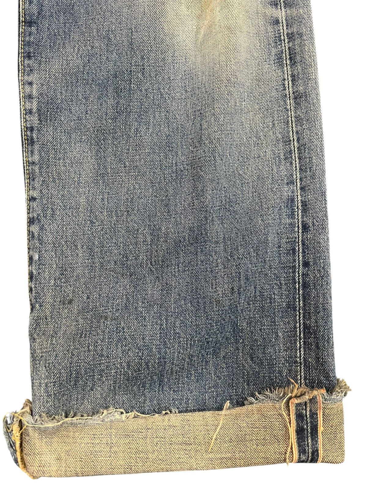 Beauty Beast × Edwin Vintage Edwin 505 Selvedge Mudwash Distressed Denim Size US 29 - 5 Thumbnail