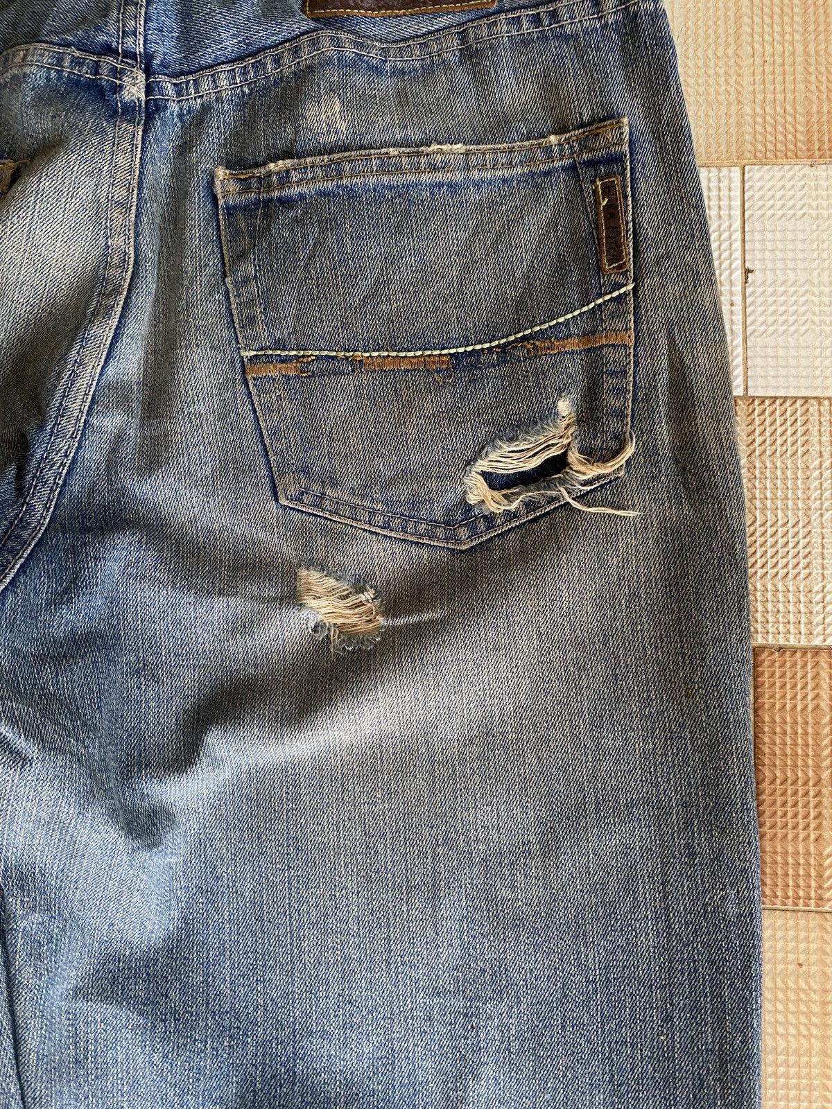 Beauty Beast × PPFM Vintage ezra stitch flare denim Size US 30 / EU 46 - 11 Thumbnail