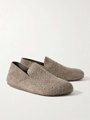 Loewe Lago Brushed Suede Slippers Khaki Size US 6 / EU 39 - 1 Thumbnail