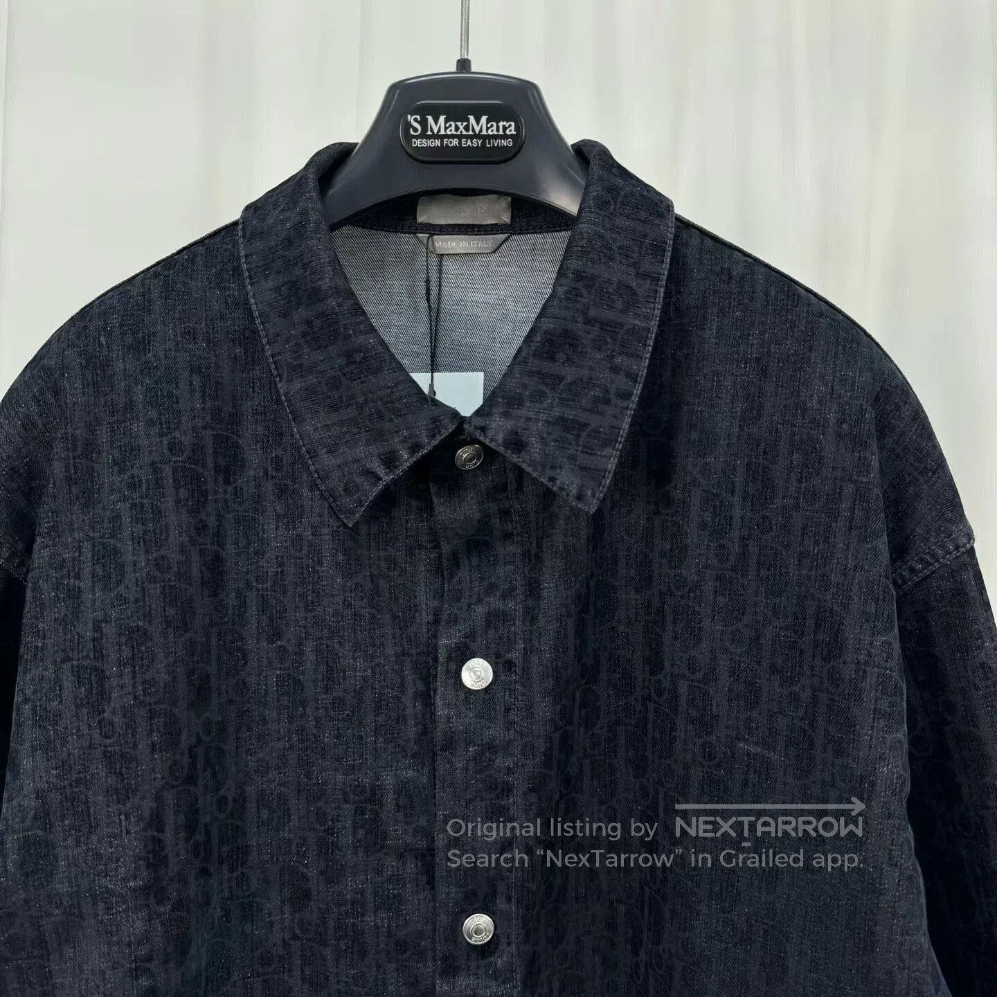 Dior dior denim shirt jacket with logo print. Size US L / EU 52-54 / 3 - 3 Thumbnail