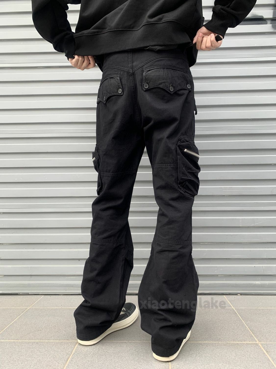 Designer × Vintage punk zipper utility workwear military yuppie cargo pants Size US 30 / EU 46 - 4 Thumbnail