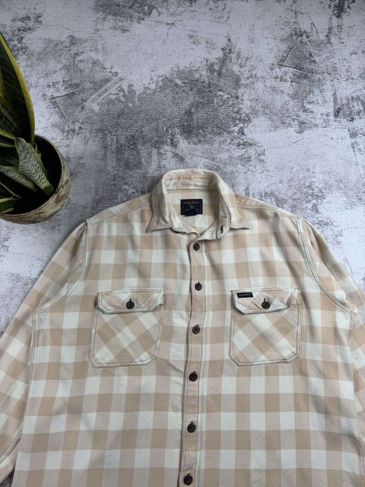 Woolrich Woolen Mills Woolrich Western Check Men’s Large Flannel Plaid Cotton Button Rap Jacket Shirt Size US L / EU 52-54 / 3 - 6 Thumbnail