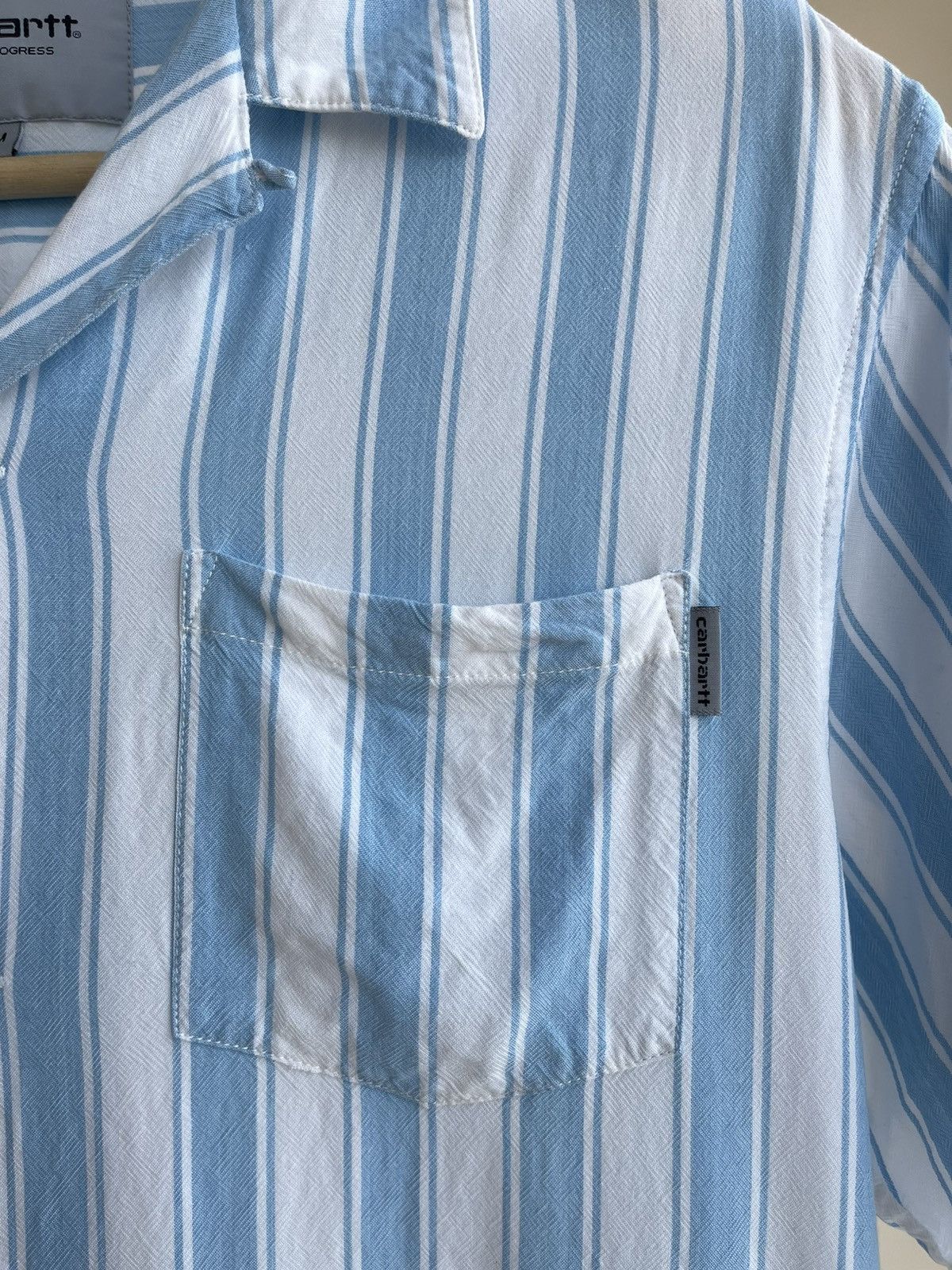 Carhartt Wip Carhartt WIP Viscose Striped Short Sleeve Esper Shirt 2019 Size US M / EU 48-50 / 2 - 9 Thumbnail