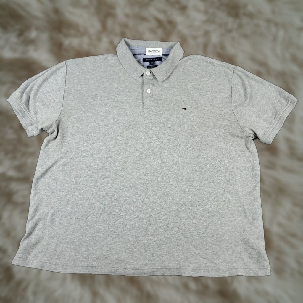 Tommy Hilfiger Tommy Hilfiger Polo Shirt Mens XL Gray Casual Short Sleeve Activewear Size US XL / EU 56 / 4 - 1 Thumbnail