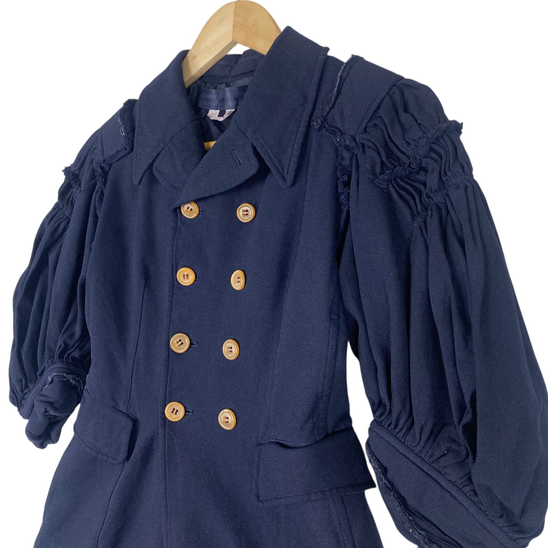 Comme des Garcons 💥AD2007 COMME DES GARCONS RUNWAY BREASTED JACKET Size S / US 4 / IT 40 - 7 Thumbnail