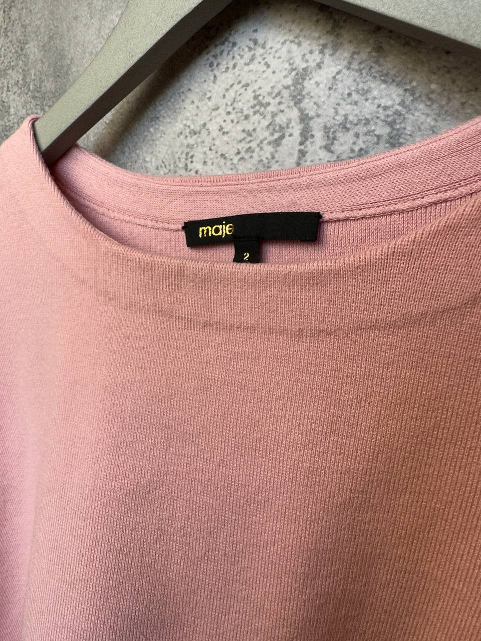 Maje Maje Pink Asymmetrical Hem Knit Sweater Pullover Top Size M / US 6-8 / IT 42-44 - 11 Thumbnail