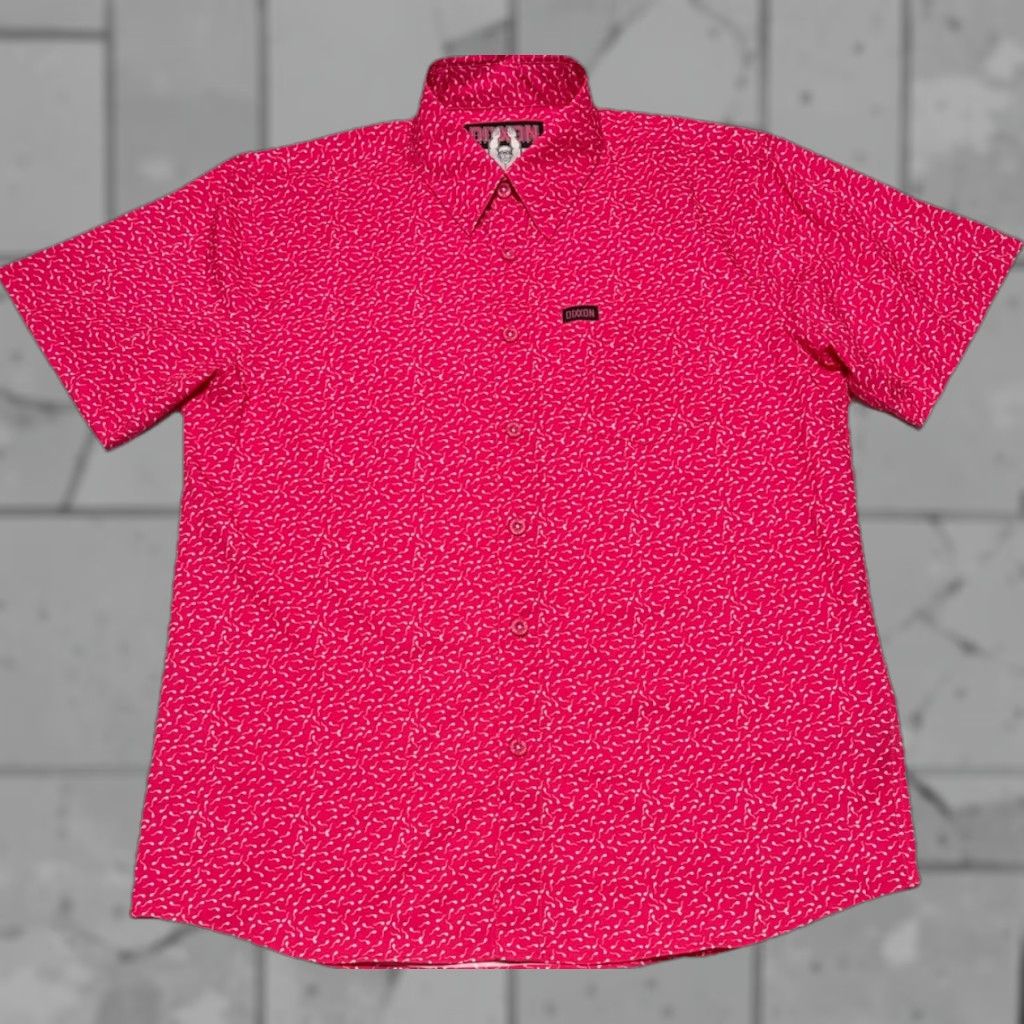 Dixxon Flannel Co The Creator Sperm Pink Party Shirt M Unisex Adults Button-Up Short Sleeve Colorful Beach Hawaiian Pattern