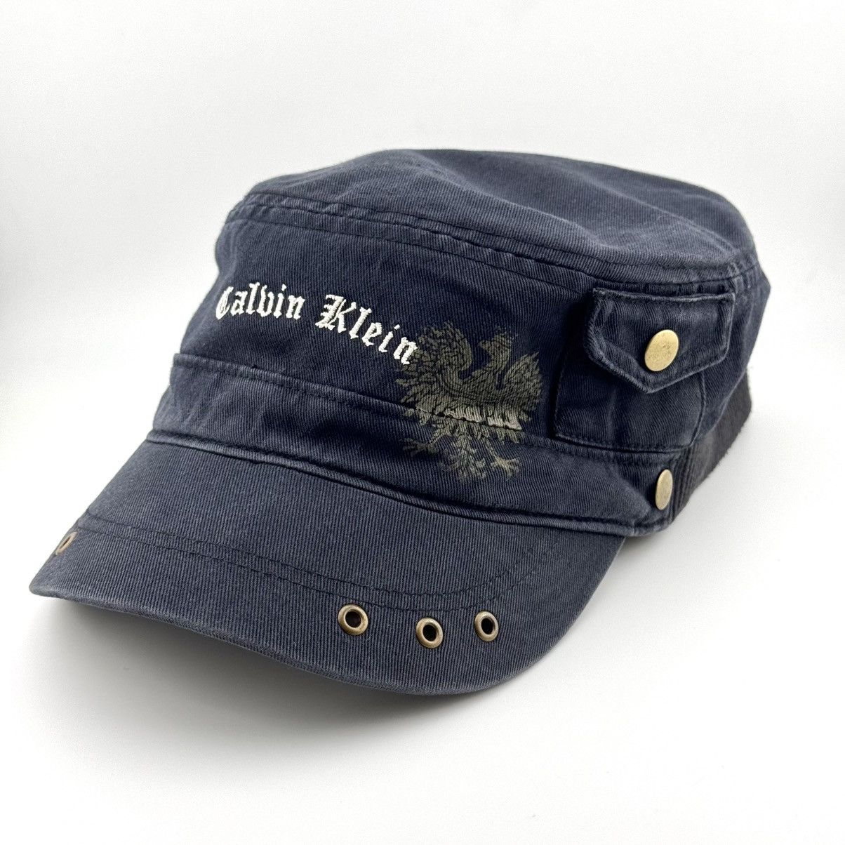Calvin Klein Calvin Klein Y2K NYC Embroidery Logo Pocket Military Hat Size ONE SIZE - 3 Thumbnail