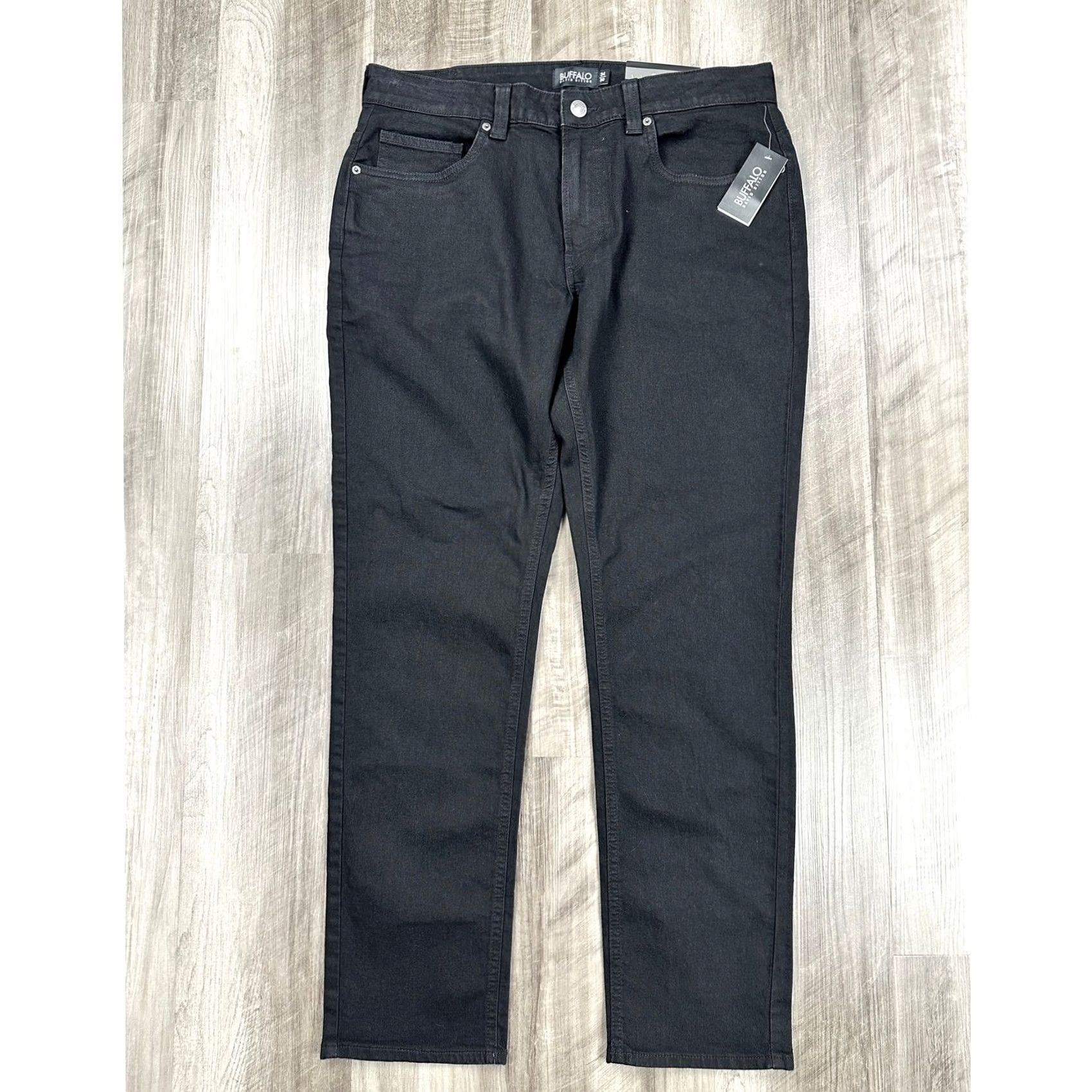 Buffalo David Bitton Buffalo David Bitton Ash Slim Men 34x30 Black Denim Jeans Size US 34 / EU 50 - 3 Thumbnail