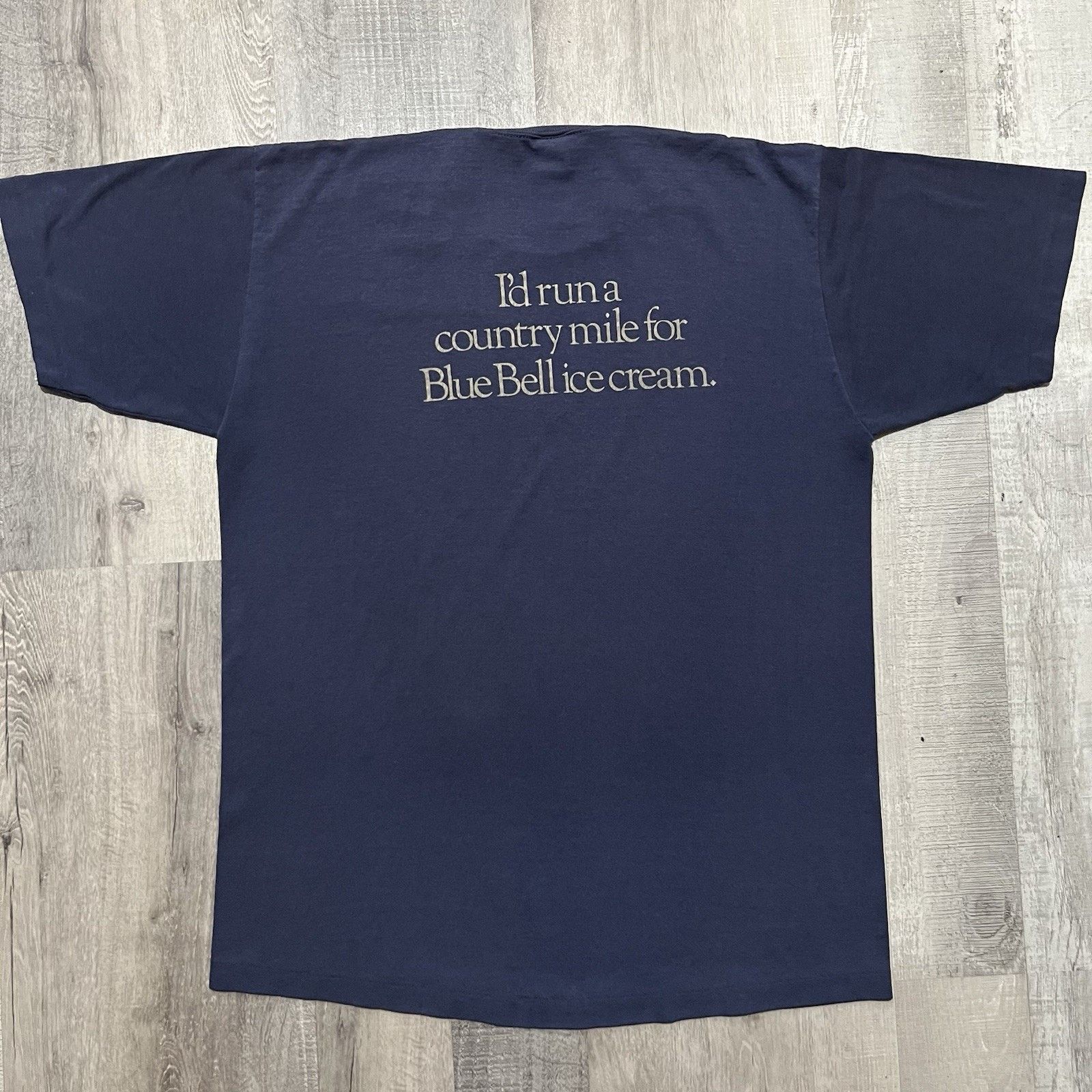 Vintage VTG 80s Blue Bell Ice Cream Fun Run Country Mile Shirt Size US XL / EU 56 / 4 - 2 Thumbnail