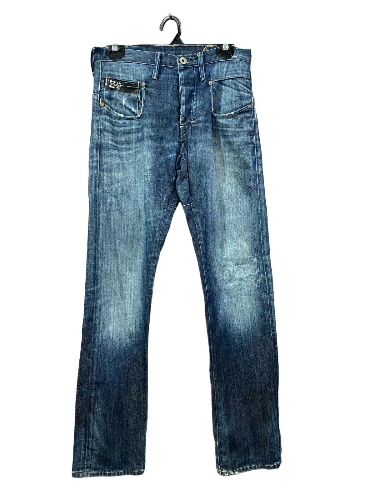 G-Star G-Srar Raw Indigo Blue Jeans Diatressed W30” Size US 30 / EU 46 - 1 Thumbnail