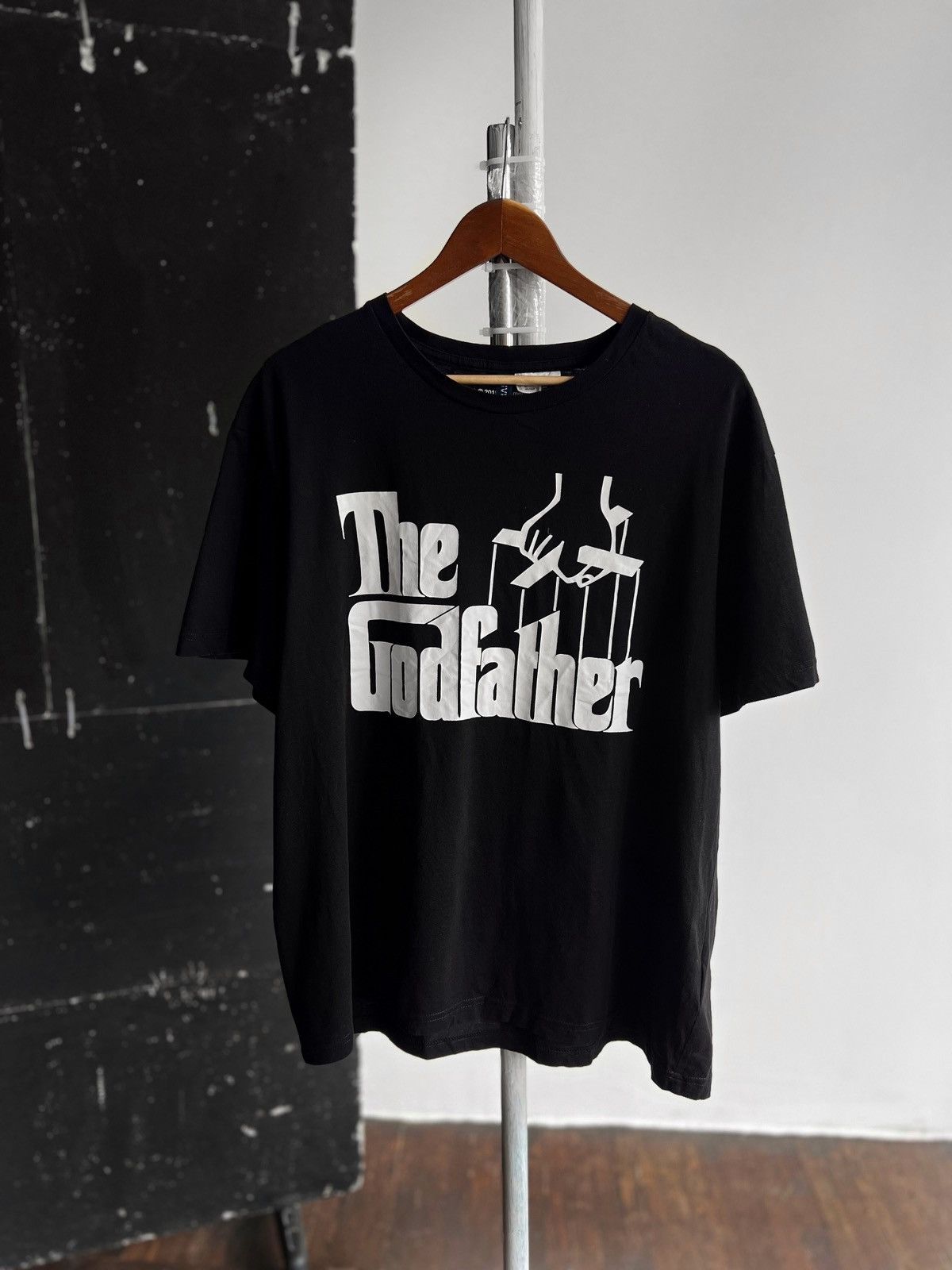 Designer × H&M H&M by Divided The Godfather Mens Black Short Sleeve T-Shirt Size US XL / EU 56 / 4 - 1 Thumbnail