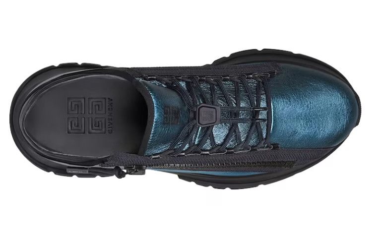 Givenchy o1w1db10325 Spectre Zip Runners in Silver Blue Size US 10 / EU 43 - 4 Thumbnail