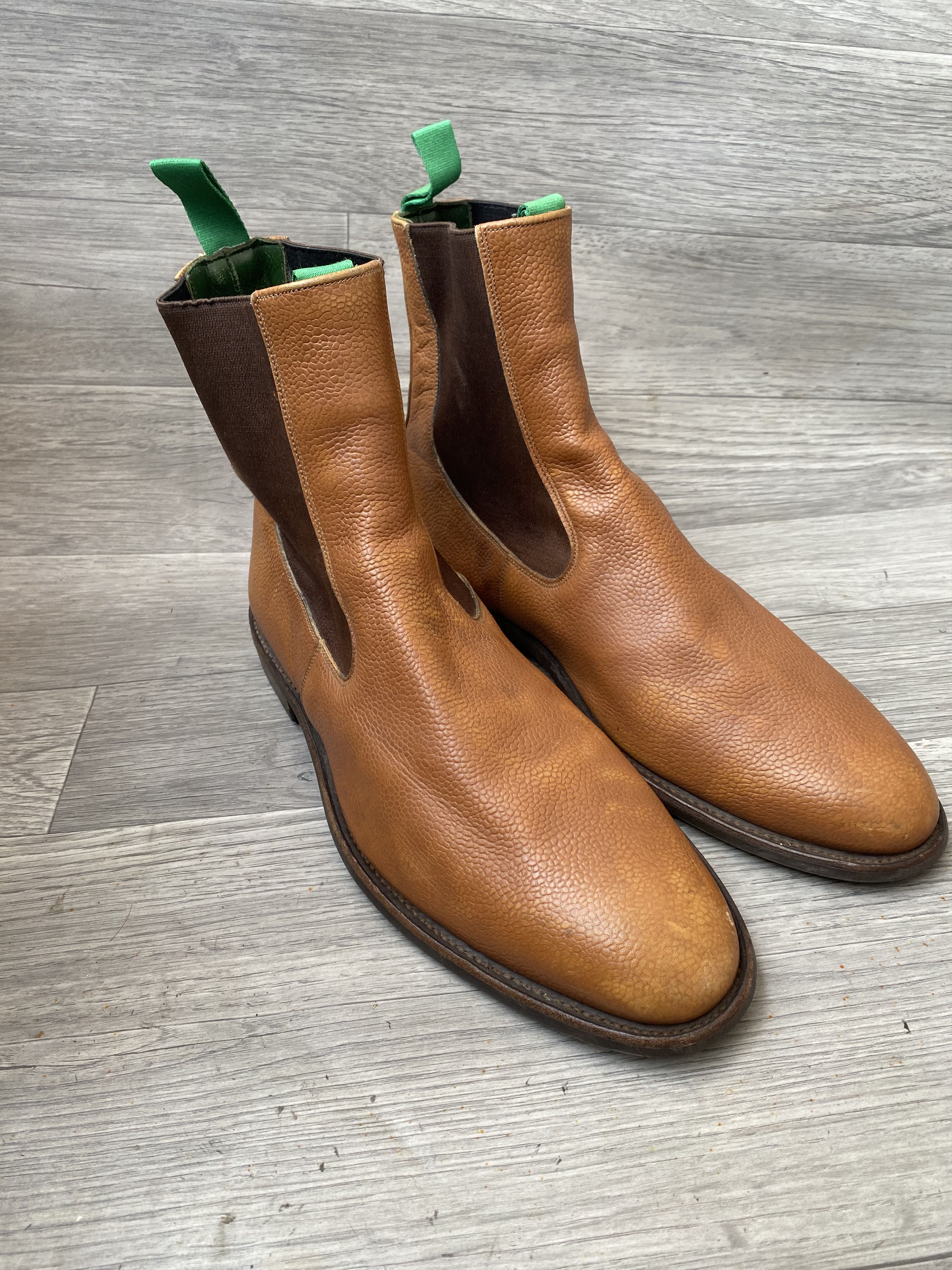Tricker's Trickers brown pebble grain chelsea boots uk 9 Size US 10 / EU 43 - 8 Thumbnail