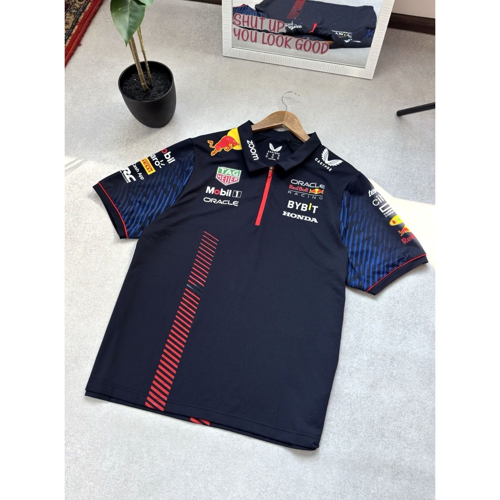 Castore Castore Red Bull Racing Polo Shirt 2XL Men Blue Jersey F1 Racing Car Sports Size US XXL / EU 58 / 5 - 2 Thumbnail
