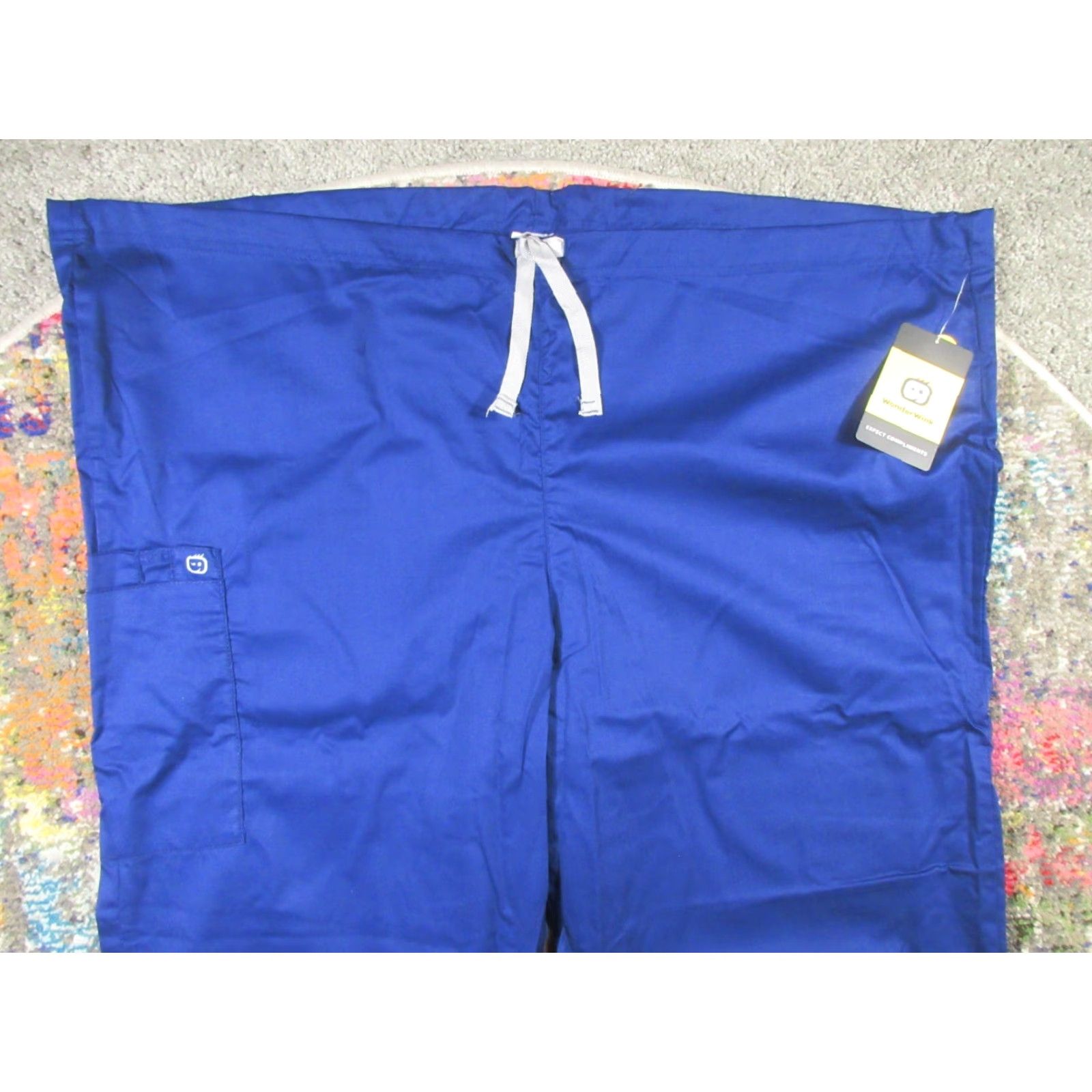 Vintage WonderWink Scrub Pants Unisex 2XL Navy Blue 32 Inseam Cotton Blend NEW NWT Classic Hard-wearing Medical Uniform Size US 39 - 3 Thumbnail
