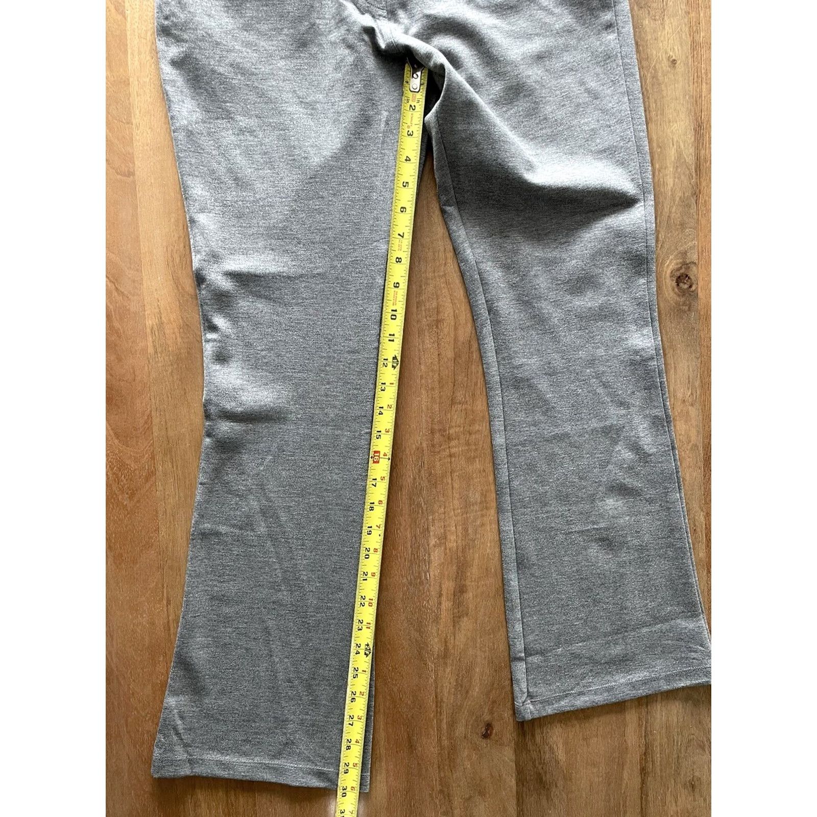 Vintage WILLIT Pants Dress Boots? Bootcut Yoga Pants Womens Large Petite Slacks Stretch Office Casual Gray 30in Inseam 31in Waist Petites Size 24" / US 00 / IT 34 - 6 Thumbnail
