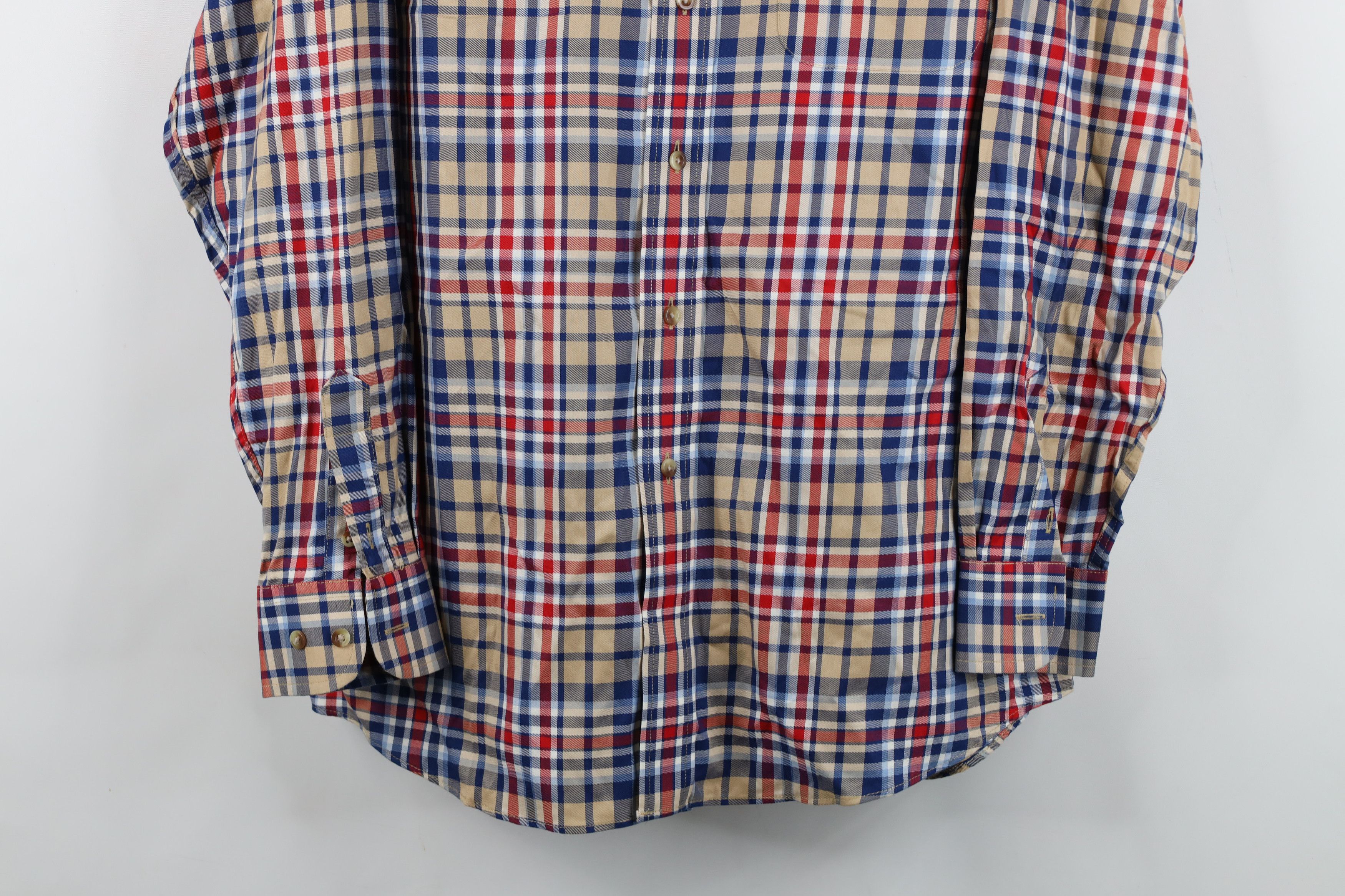 Jos. A. Bank Jos A Bank Fit Checkered Plaid Collared Button Down Shirt Size US L / EU 52-54 / 3 - 3 Thumbnail