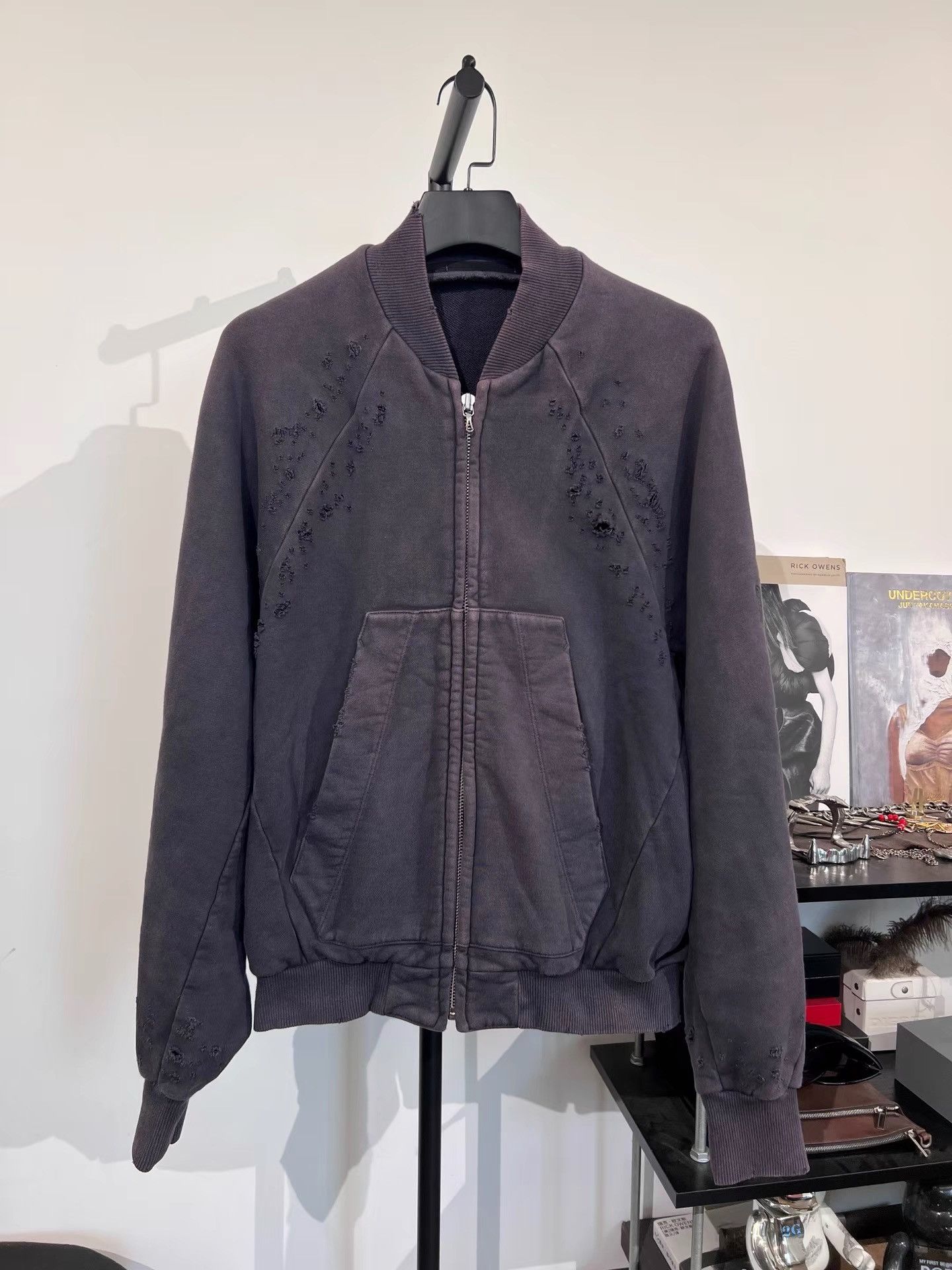 Julius Julius_7 Dyed Destroyed Oversized Jacket K35 Size US S / EU 44-46 / 1 - 1 Thumbnail