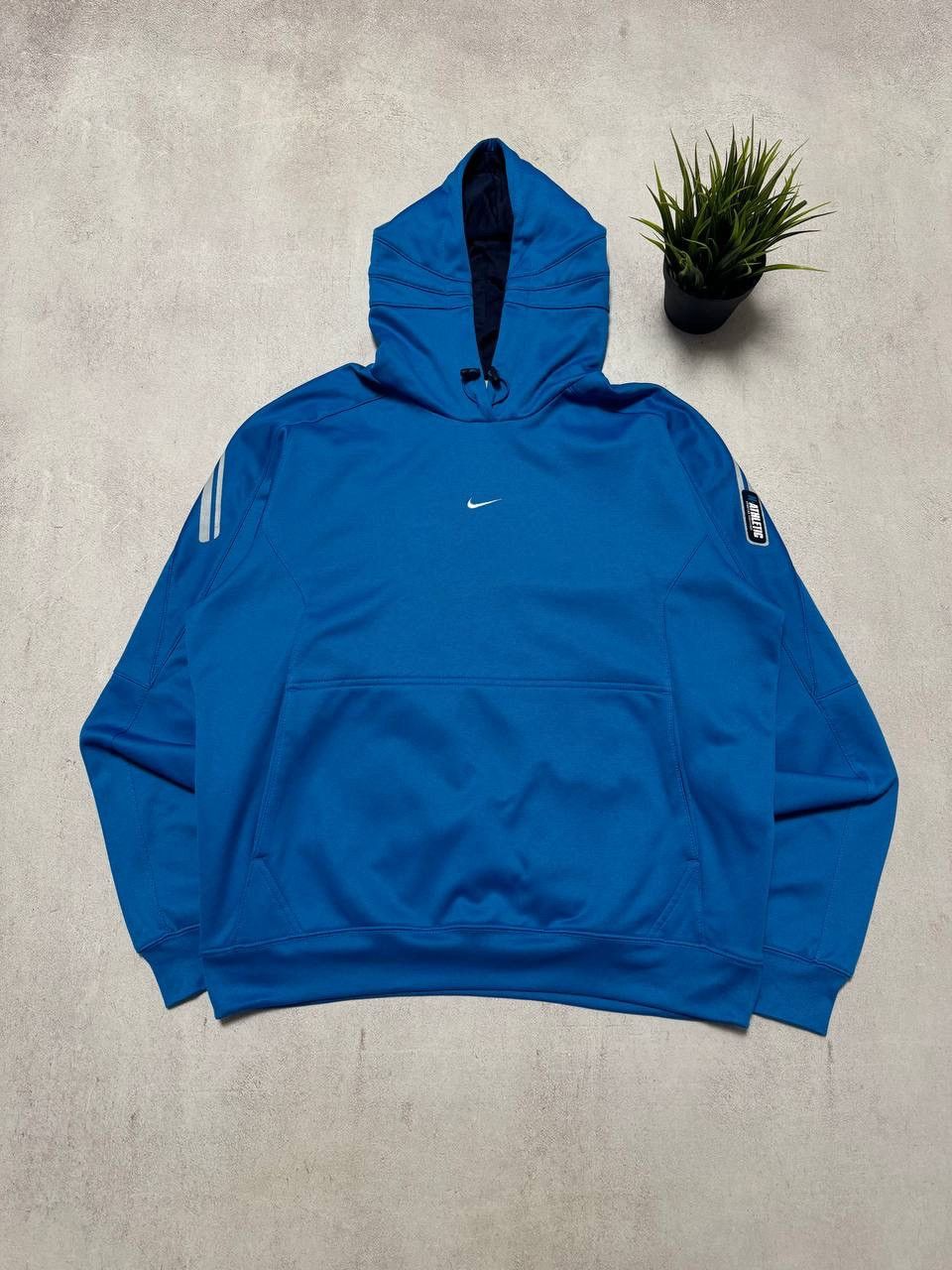 Nike × Vintage Vintage Nike Hoodie Centre Logo Baggy Atchletic Y2K 90s Size US M / EU 48-50 / 2 - 1 Thumbnail