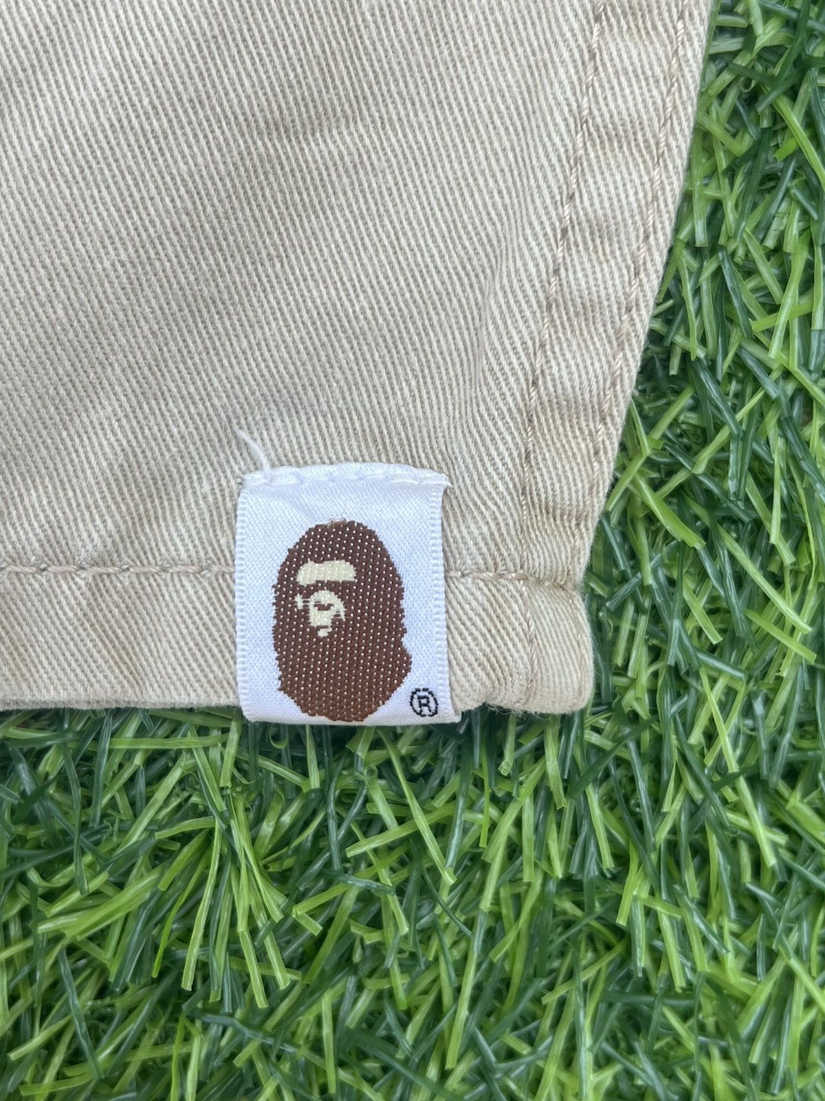 Bape A Bathing Ape (BAPE) Baby Milo Sad Face Chino Pants – Beige Size US 40 / EU 56 - 4 Thumbnail