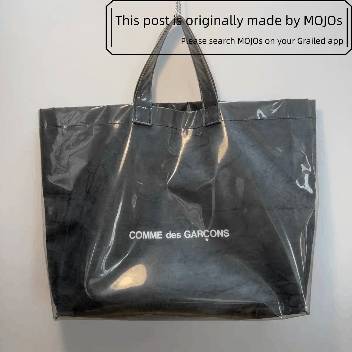 Lilac　BLACK COMME des GARCONS ビニール コムデギャルソン・シャツPVCビニールトートバッグ（白青黄