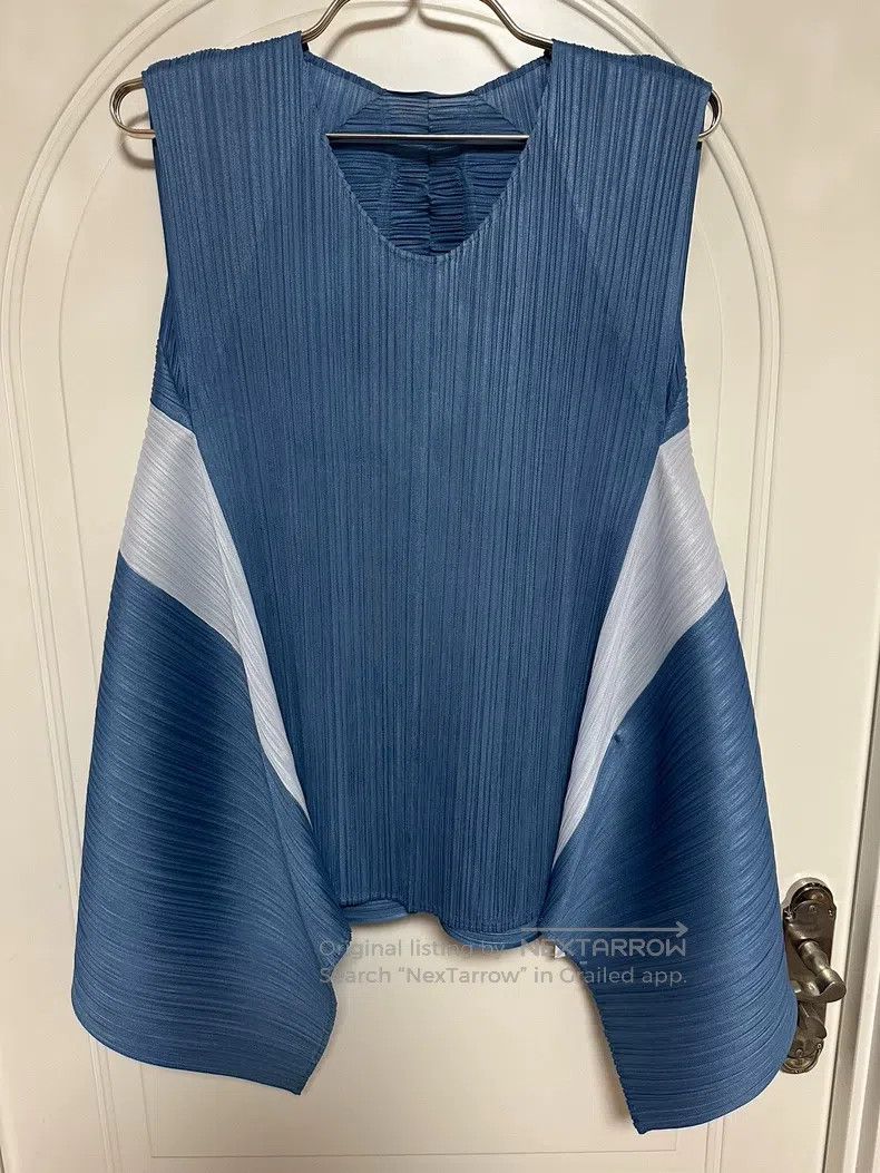 Issey Miyake Issey Miyake size:one size Blue Camisole Top Size XXS / US 00 / IT 34 - 2 Thumbnail