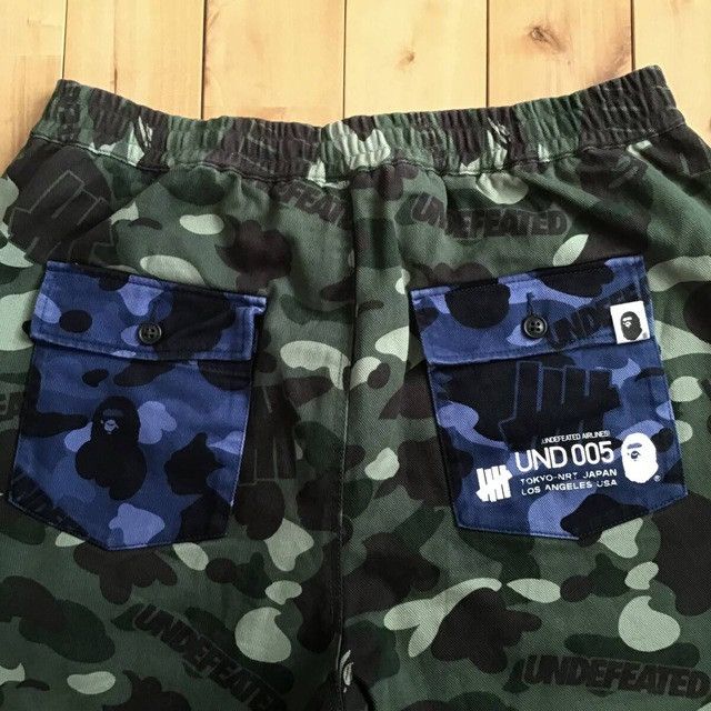 Bape × Undefeated BAPE × Undefeated color camo flannel pants APE ★size L Size US 34 / EU 50 - 3 Thumbnail