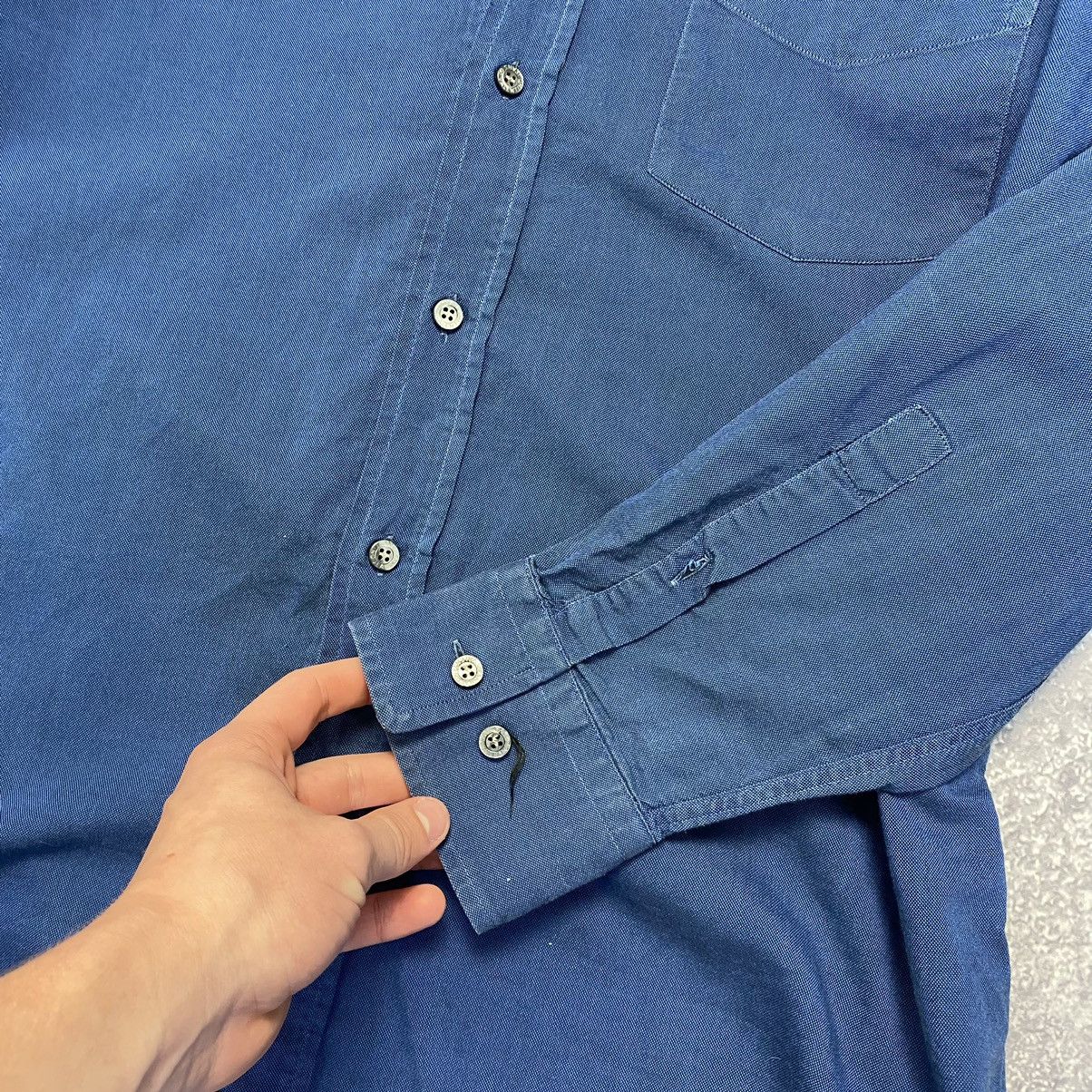 Valentino Luxury Valentino Jeans Small Basic logo Blue vintage shirt Size US L / EU 52-54 / 3 - 8 Thumbnail