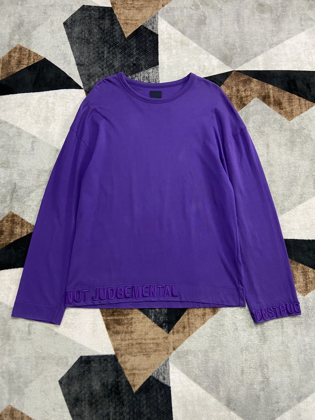 Juun.J Juun.J Not Judgemental Oversize Longsleeve Embroidered Size US L / EU 52-54 / 3 - 1 Thumbnail