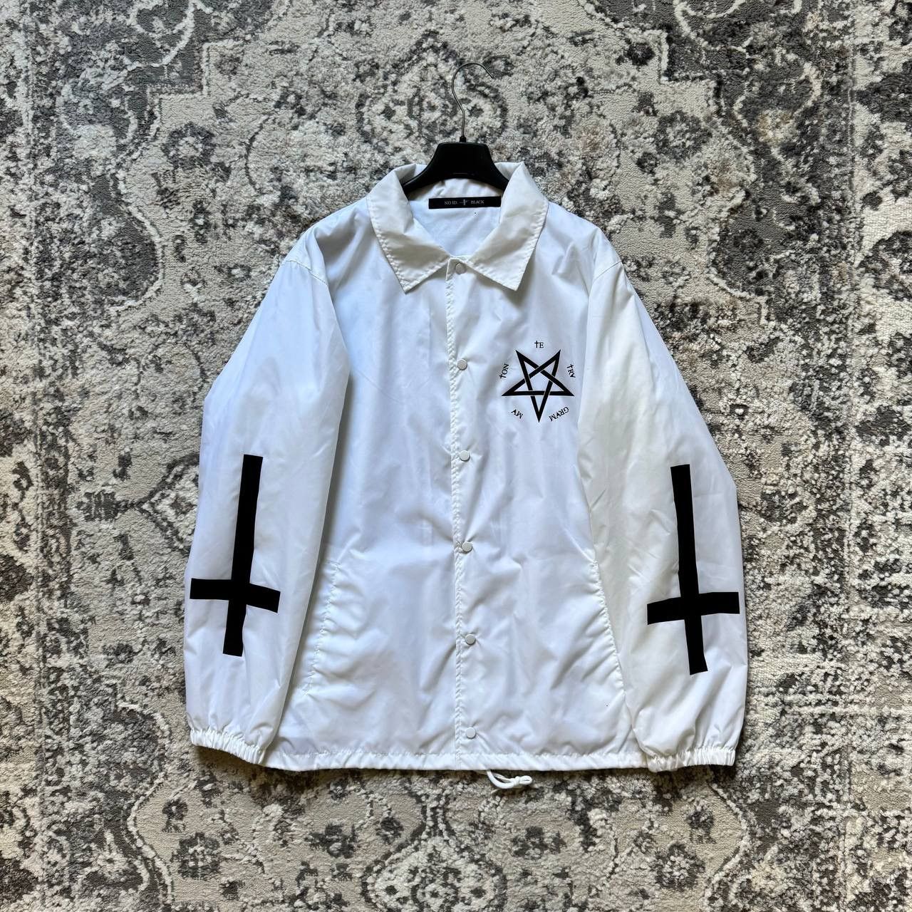 If Six Was Nine Rare Japanese brand NO ID Goth Pentagram Cross Coach Jacket Size US M / EU 48-50 / 2 - 1 Thumbnail
