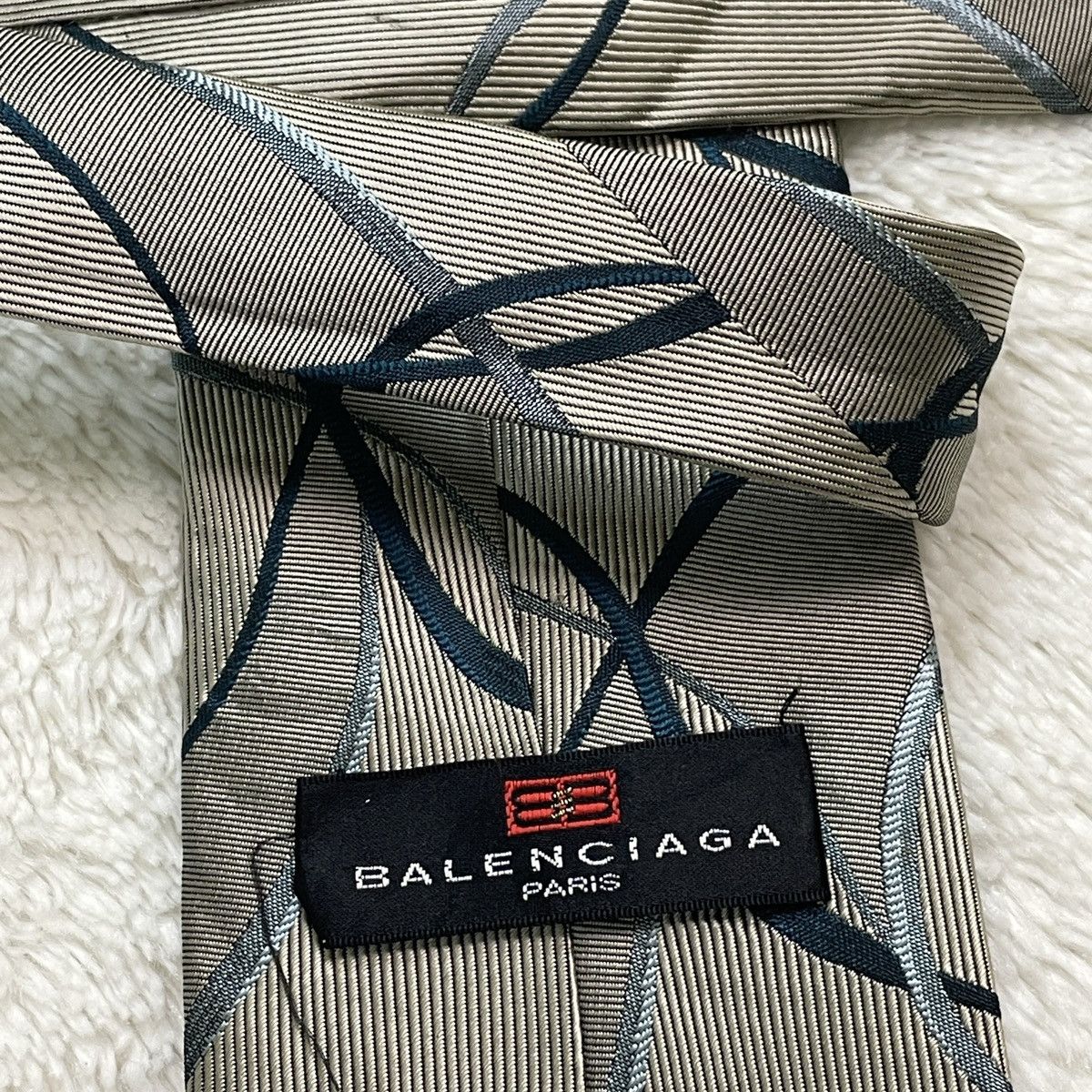 Balenciaga Vintage Balenciaga Paris Silk Ties Size ONE SIZE - 12 Thumbnail