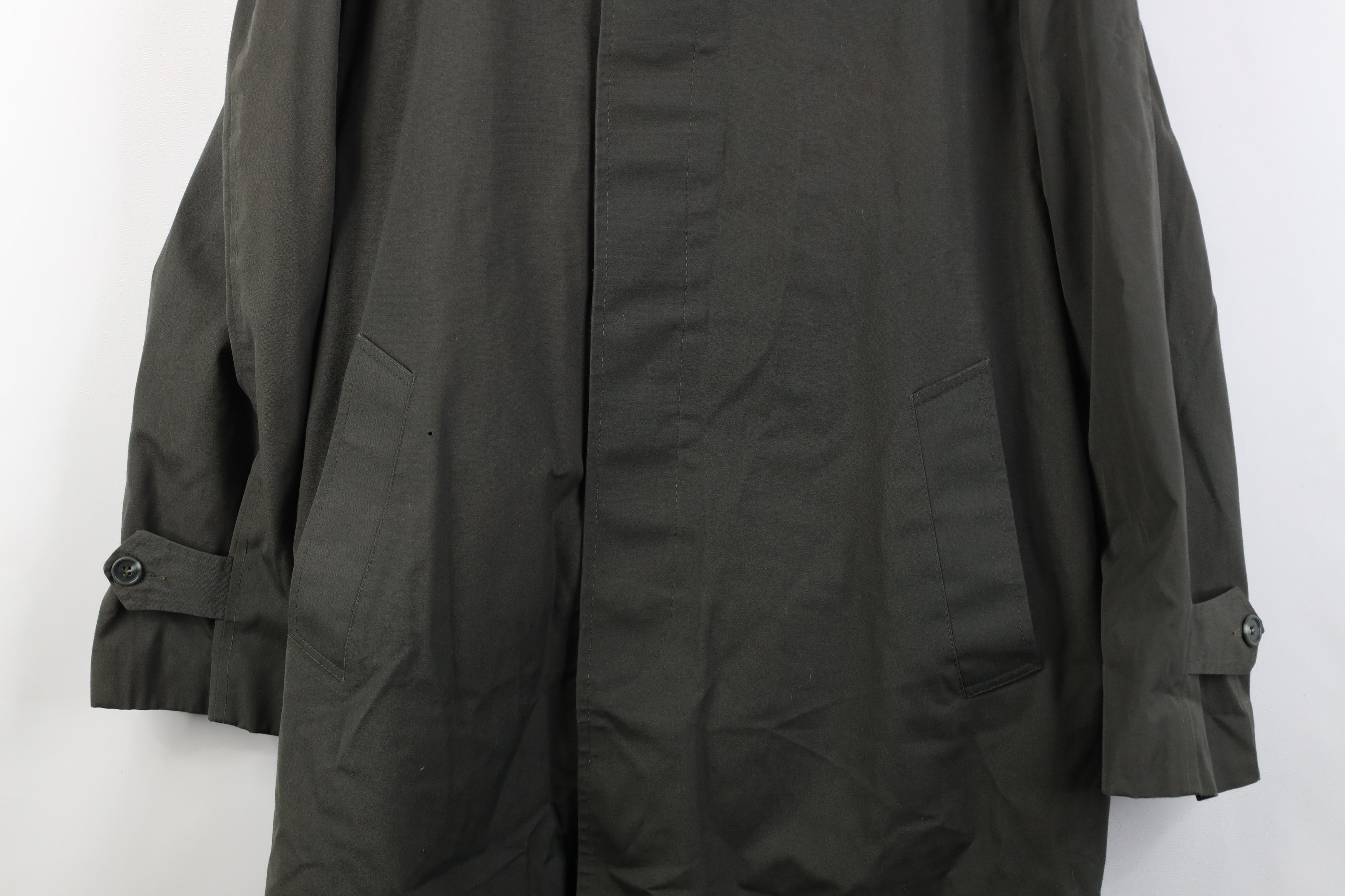 Vintage Vintage 50s 60s Streetwear Trench Coat Rain Jacket Green USA Size US XL / EU 56 / 4 - 3 Thumbnail