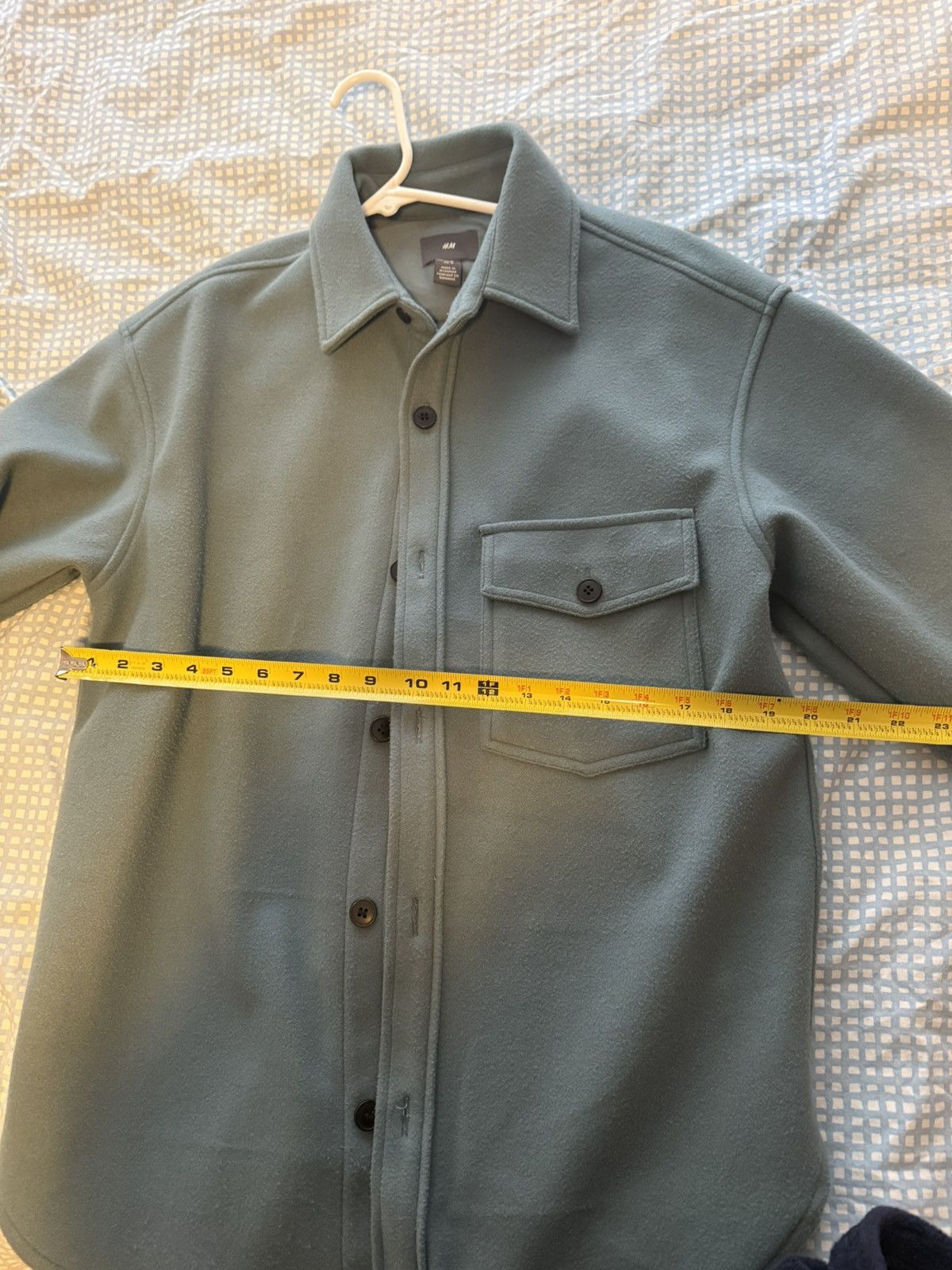 H&M Turquoise Button Up Jacket Size US M / EU 48-50 / 2 - 4 Thumbnail