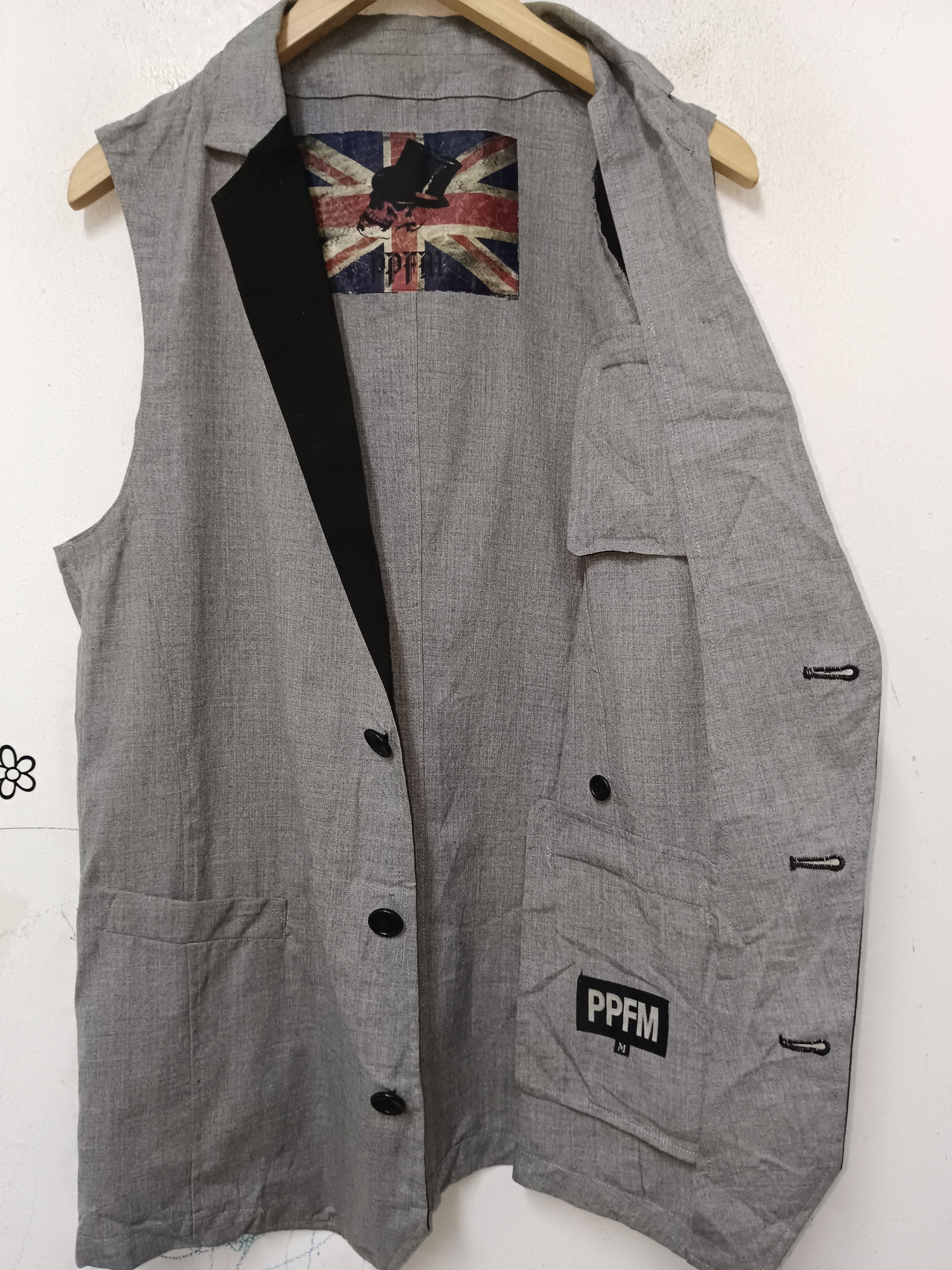 14th Addiction × PPFM Vintage PPFM Punk England Vest Size US M / EU 48-50 / 2 - 4 Thumbnail