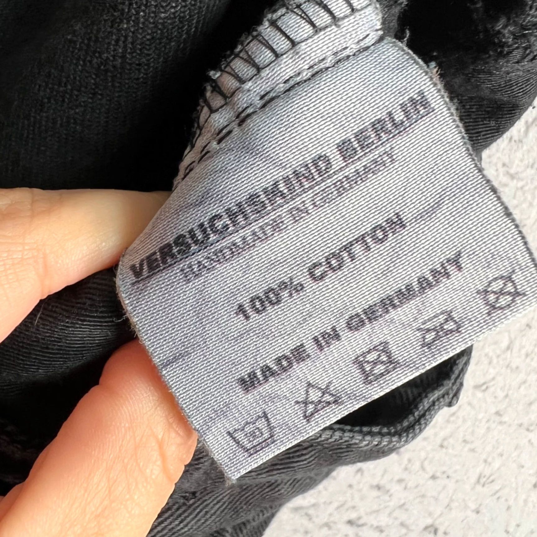 Vintage Versuchskind Berlin Mens Size 31 Black Straight-Leg Jeans 100% Cotton Size US 31 - 3 Thumbnail