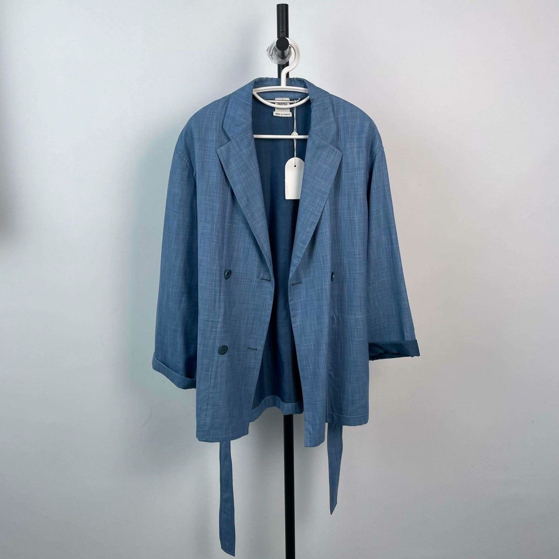 Hermes Hermes Formal Blue Hoodie S Men Size US S / EU 44-46 / 1 - 1 Thumbnail