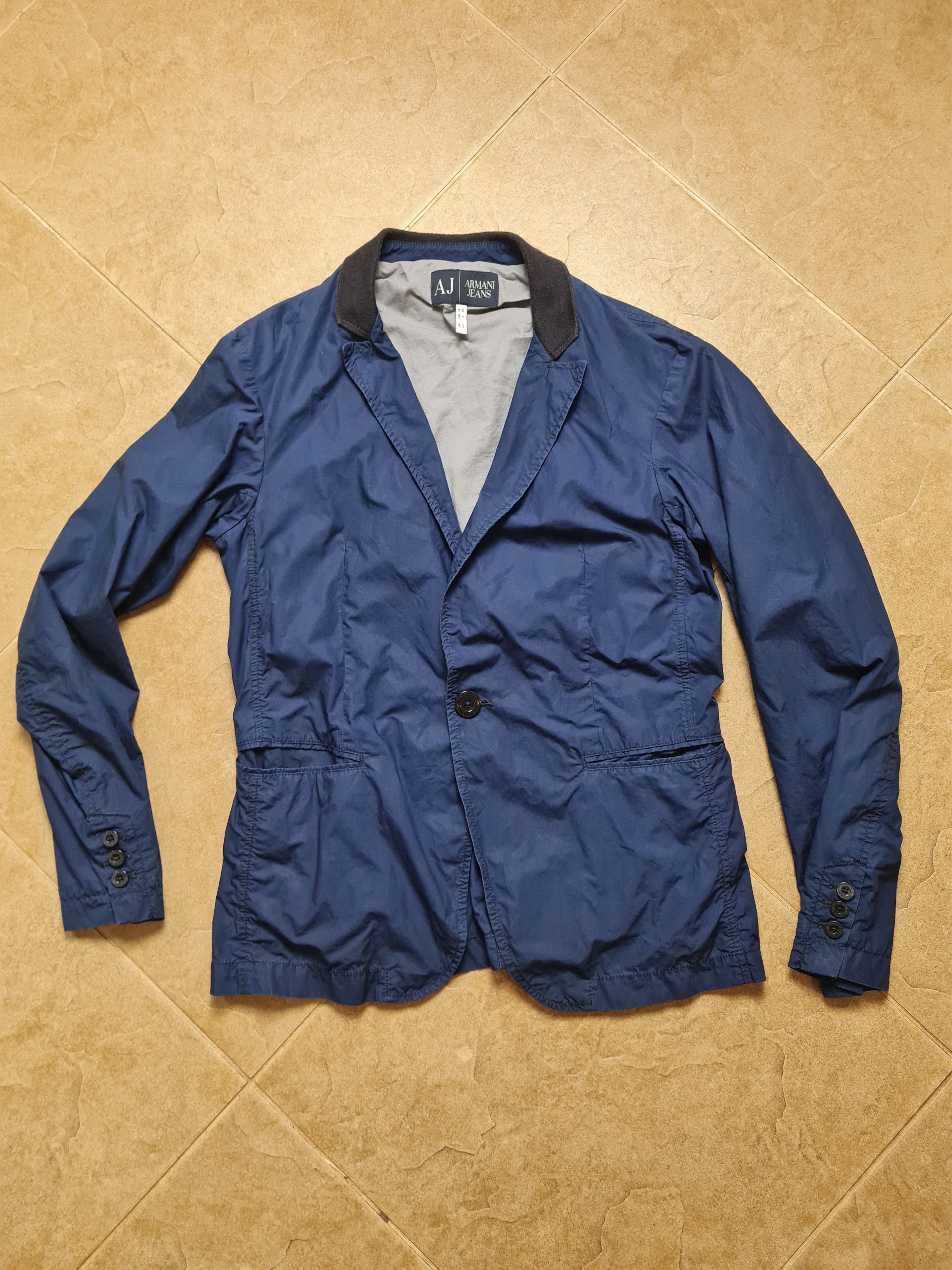Armani Vintage Jackets ARMANI JEANS unisex Blazer Jacket Blue Size US S / EU 44-46 / 1 - 13 Thumbnail