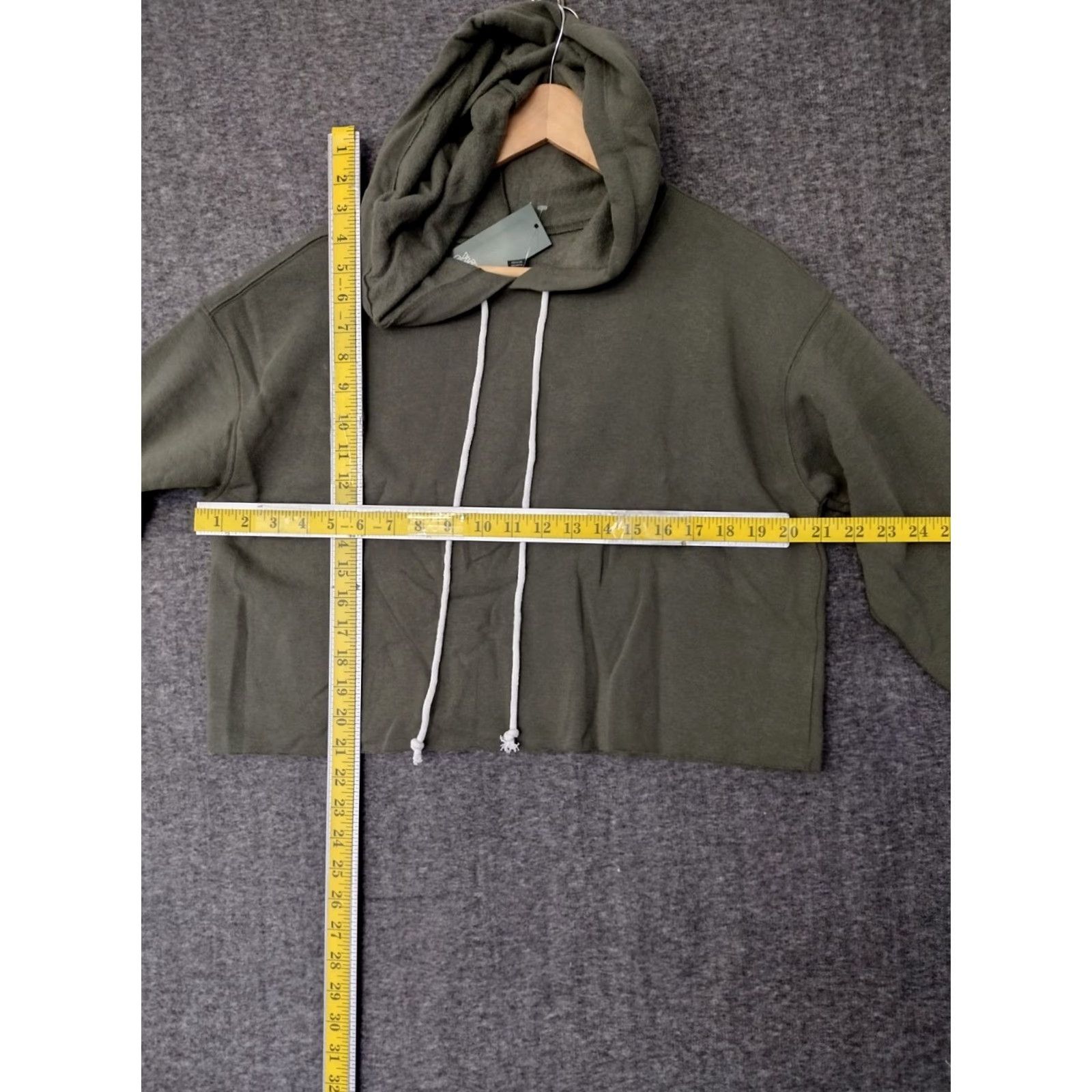 Vintage VINTAGE Wild Fable Crop Hoodie Women's Shirt Adult S Olive Green 331-11-2052 Size S / US 4 / IT 40 - 4 Thumbnail