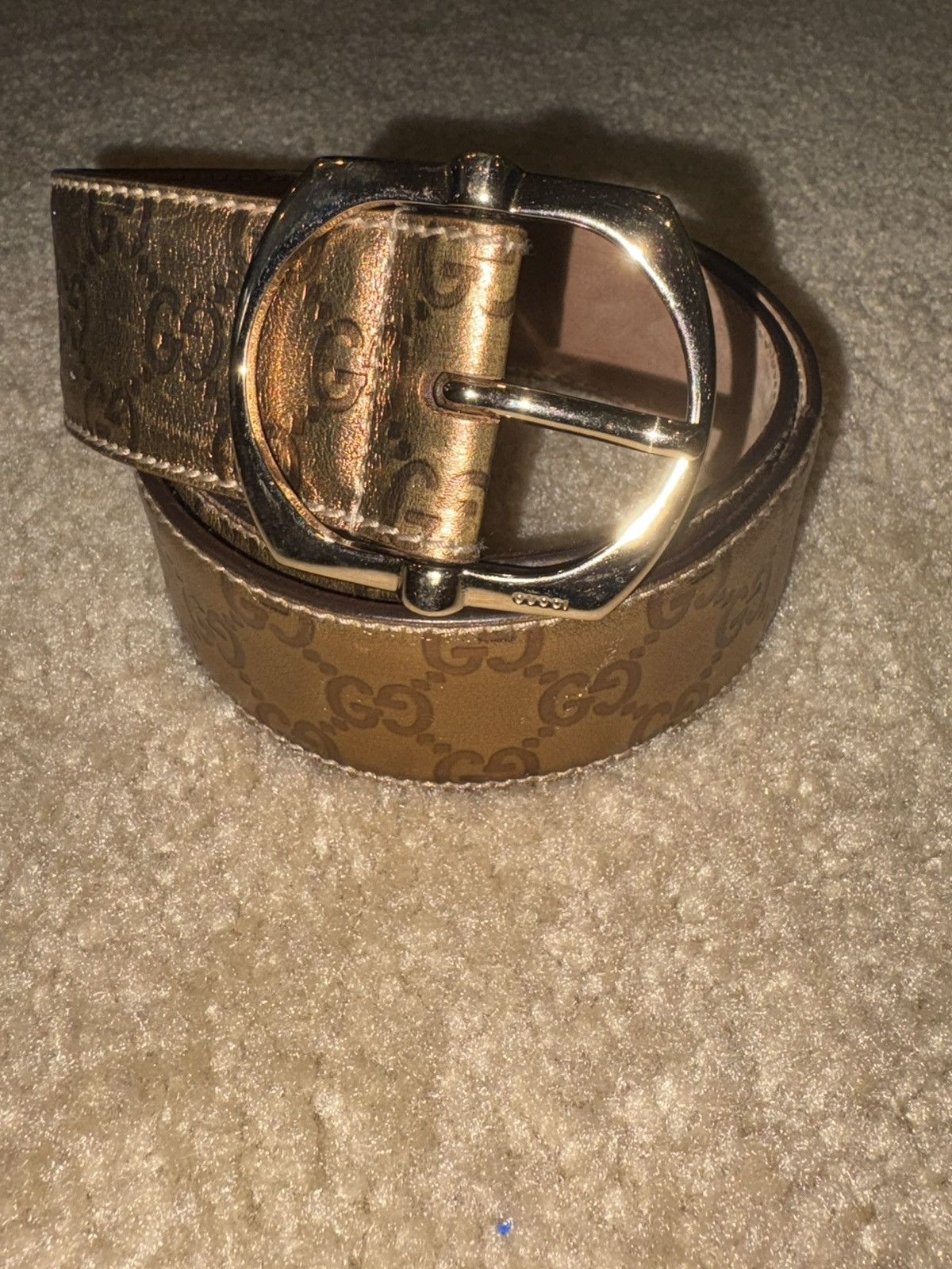 Gucci Authentic Gold Gucci belt Size ONE SIZE - 1 Thumbnail