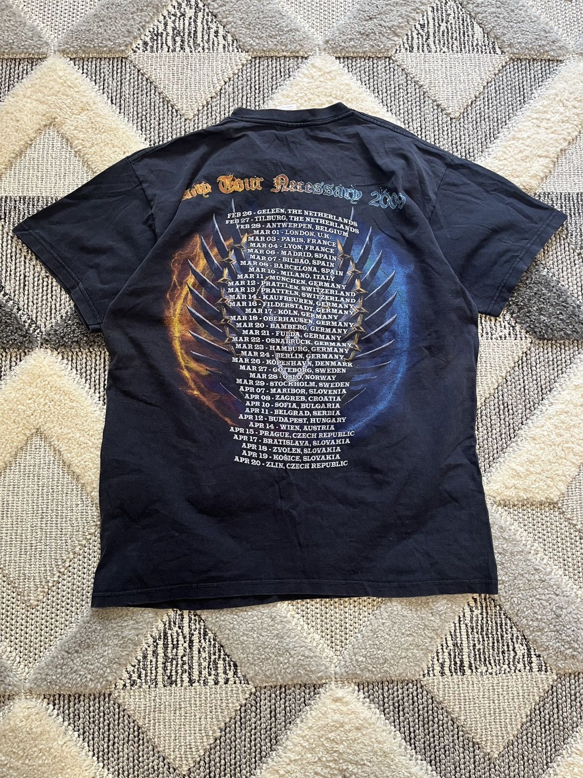 Band Tees × Vintage VINTAGE 2000s HAMMER FALL TOUR EUROPE BAND ROCK METAL TEE Size US L / EU 52-54 / 3 - 4 Thumbnail