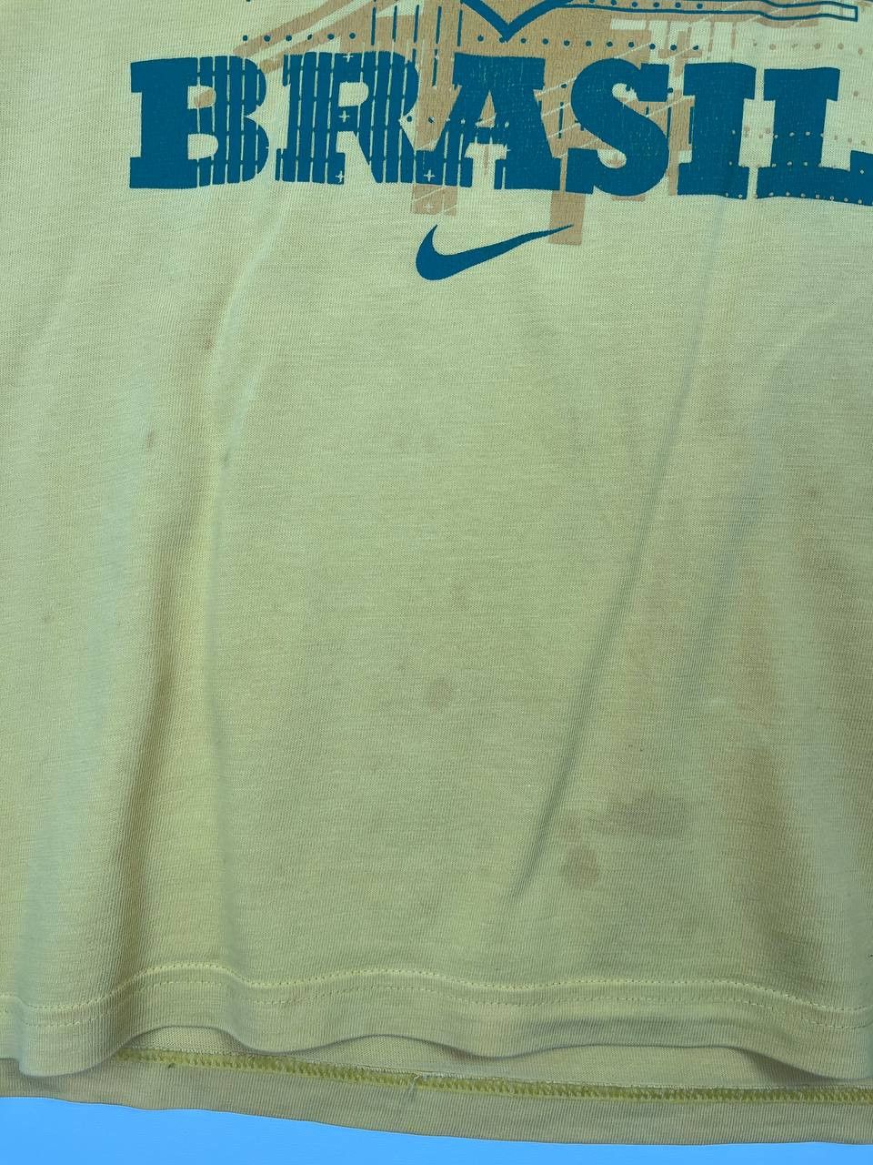 Nike Brazil Cbf Nike Graphic T Shirt Yellow Brasil Football Sz M Size US M / EU 48-50 / 2 - 6 Thumbnail